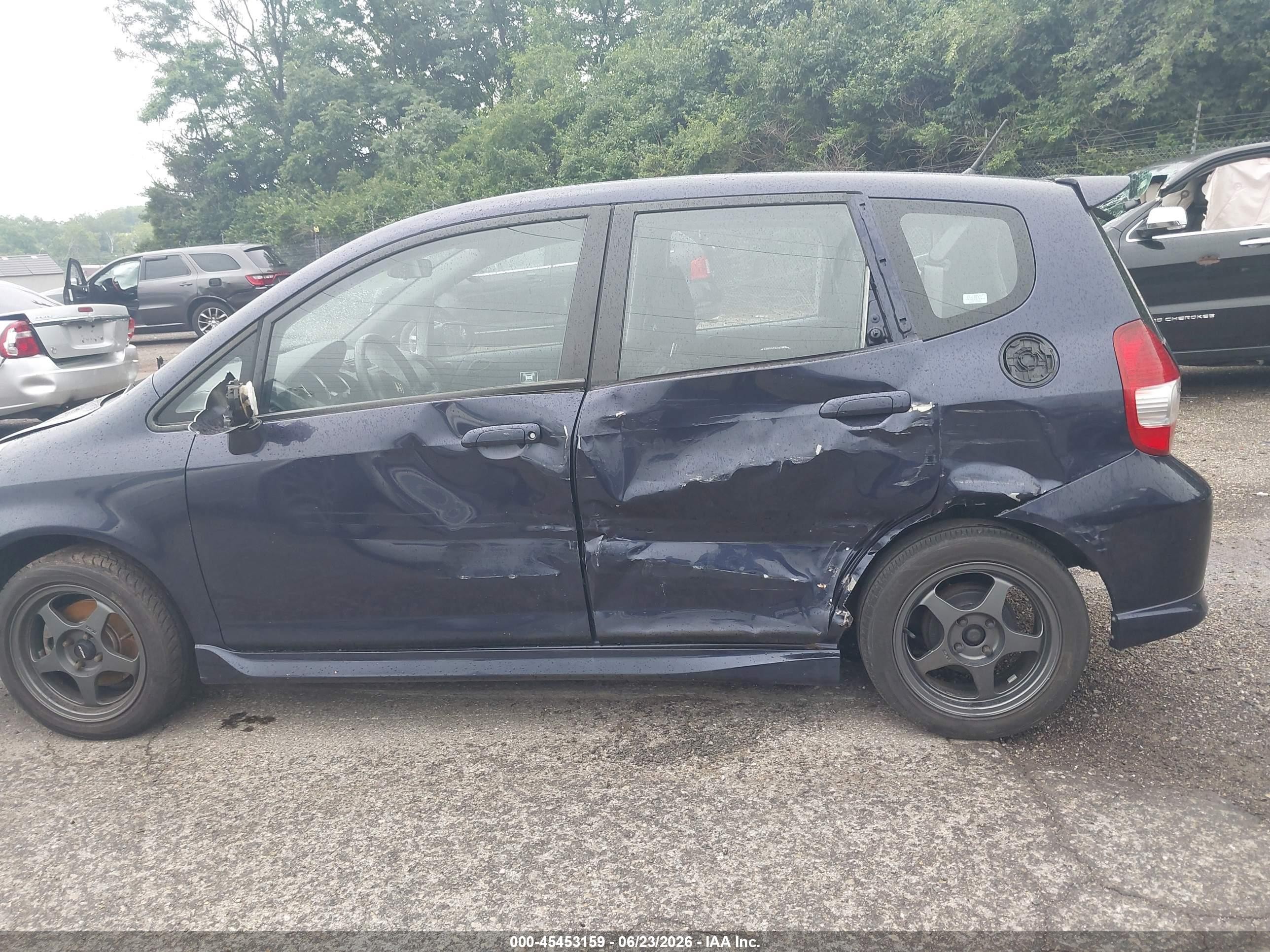 2008 Honda Fit Sport Синий vin: JHMGD37698S038405