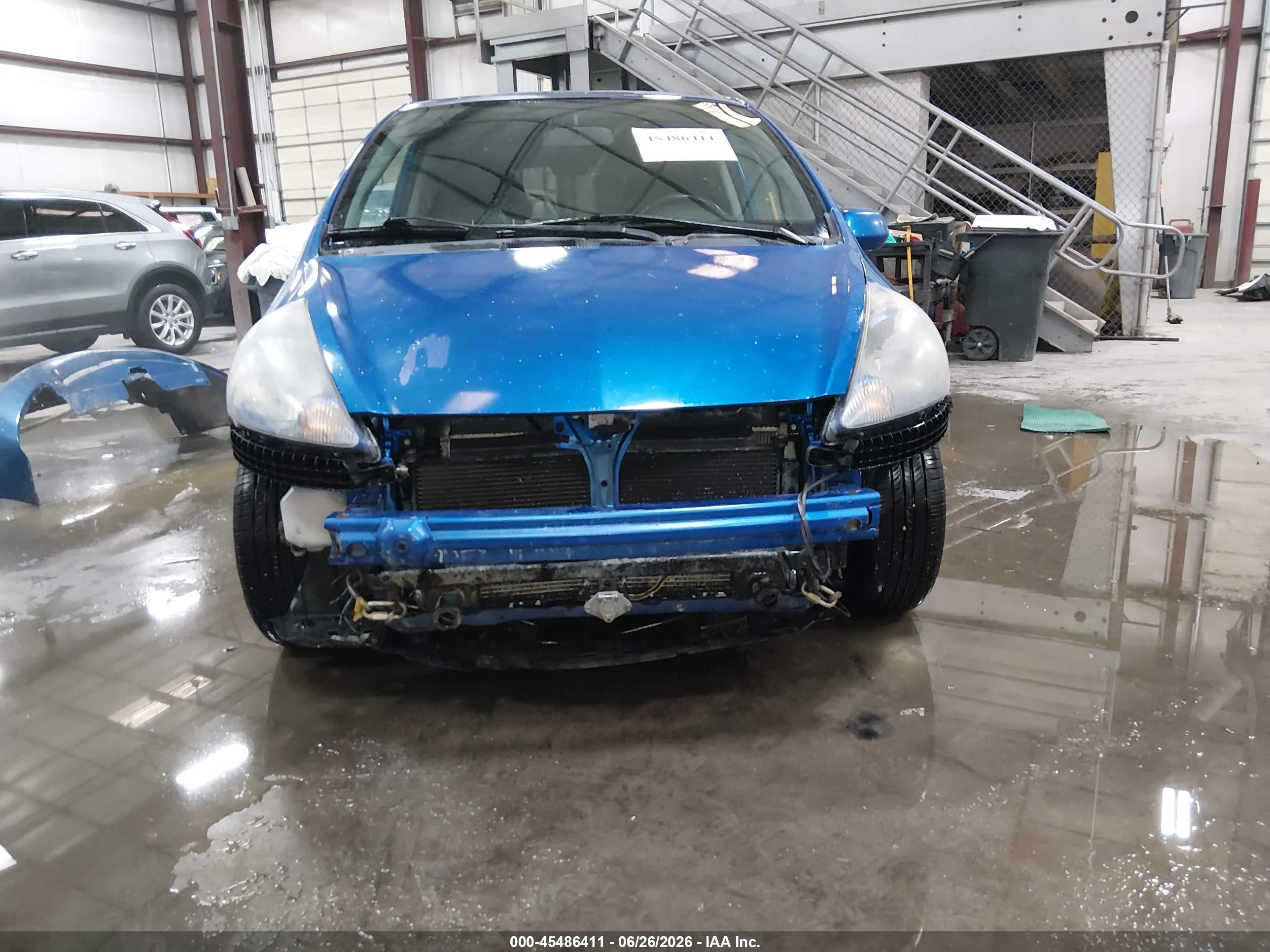 2007 Honda Fit Sport Blue vin: JHMGD376X7S022342