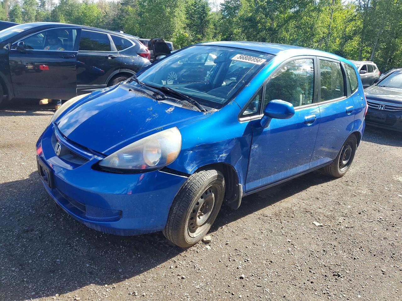 2008 Honda Fit Dx Синий vin: JHMGD38218S804638