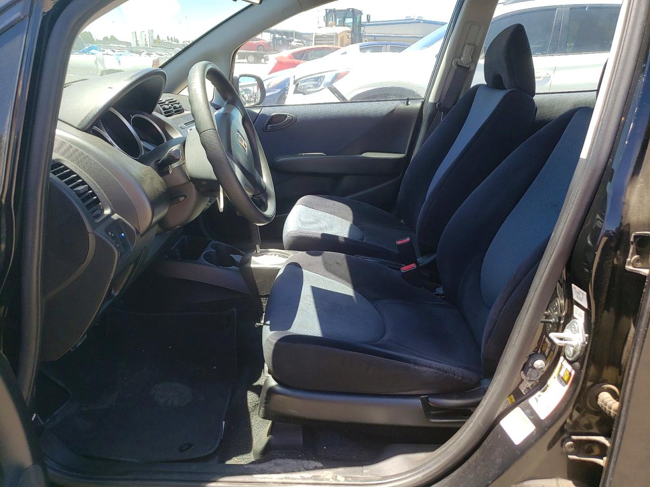 2007 Honda Fit Black vin: JHMGD38407S025019