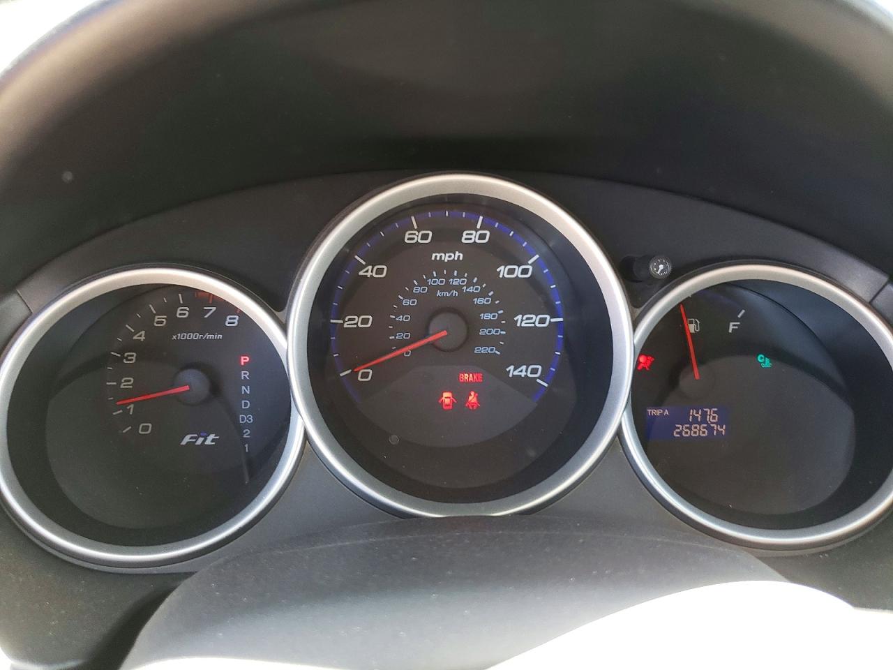 2007 Honda Fit Black vin: JHMGD38407S025019