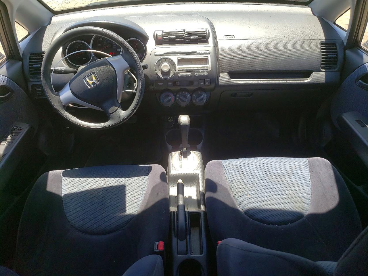 2007 Honda Fit Black vin: JHMGD38407S025019