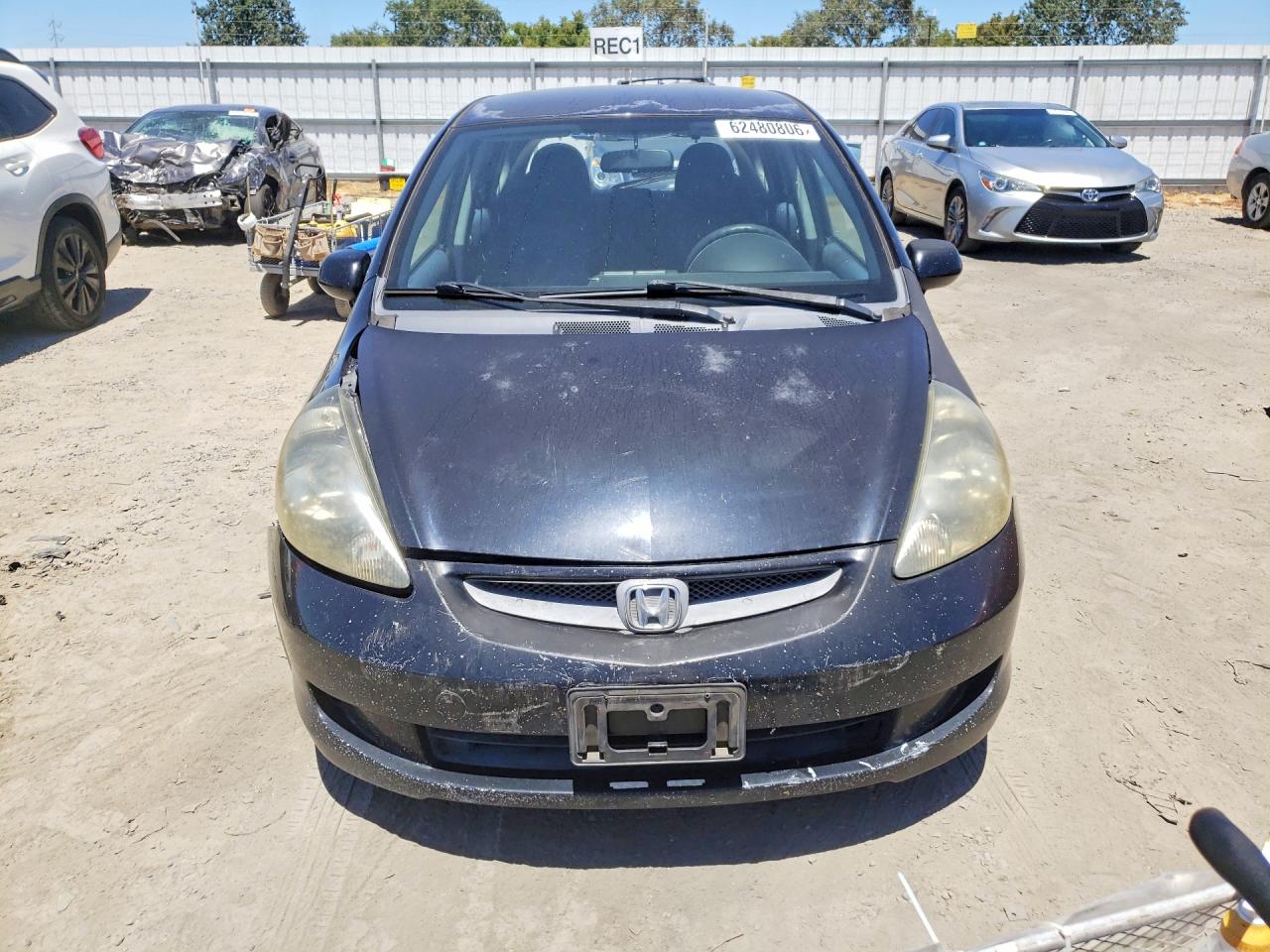 2007 Honda Fit Black vin: JHMGD38407S025019