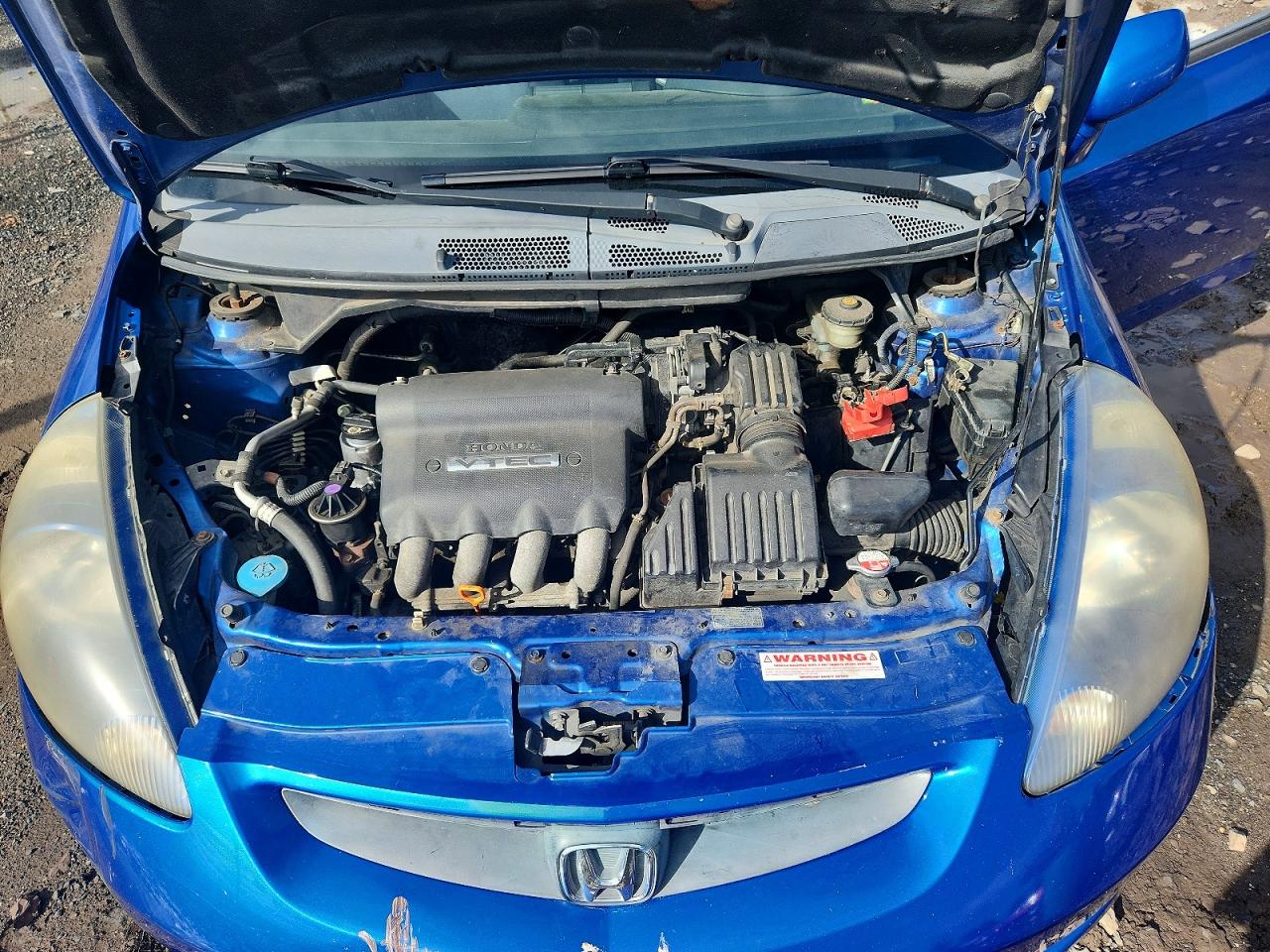 2007 Honda Fit Blue vin: JHMGD38407S044900