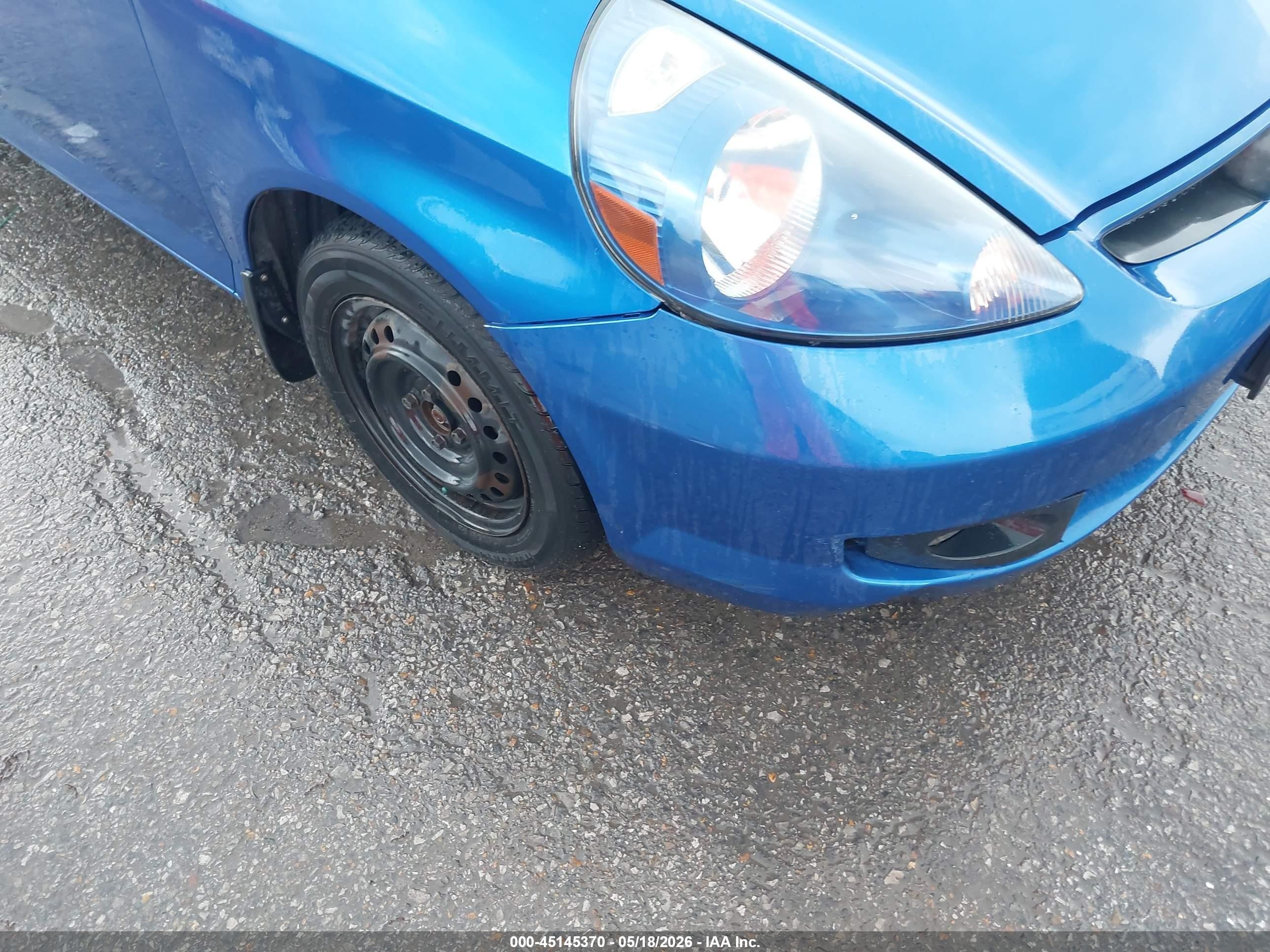 2008 Honda Fit   Blue vin: JHMGD38408S017813