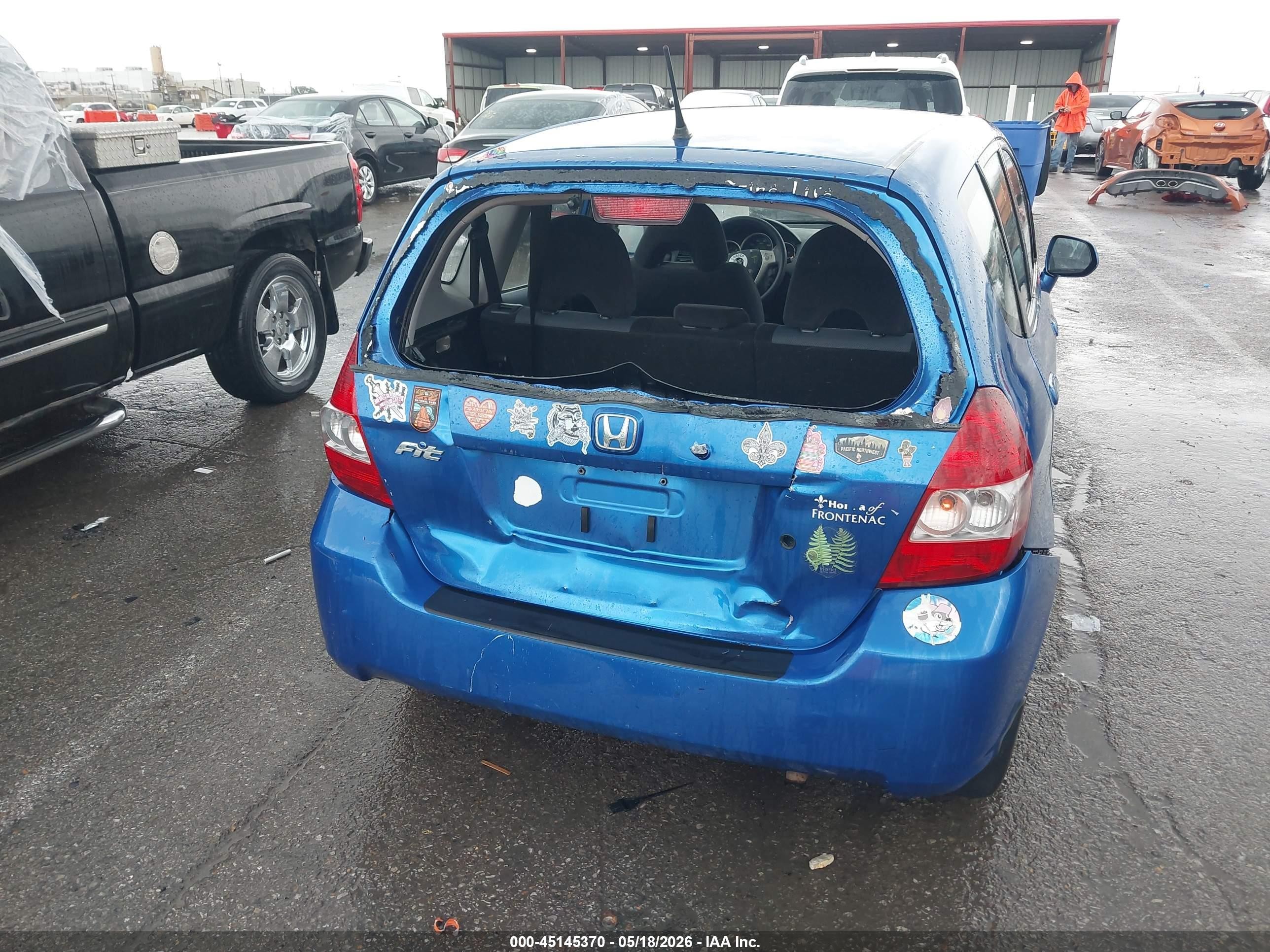 2008 Honda Fit   Blue vin: JHMGD38408S017813