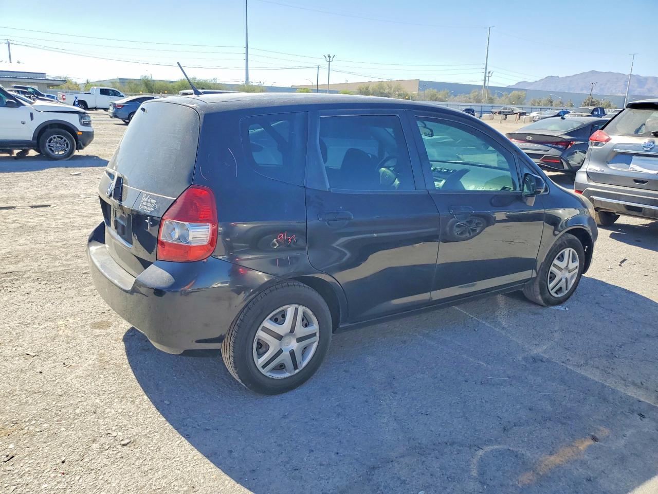 2008 Honda Fit Black vin: JHMGD38408S018170