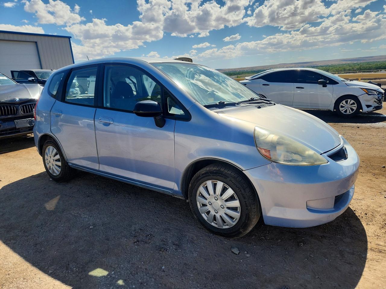 2008 Honda Fit Синий vin: JHMGD38408S025409