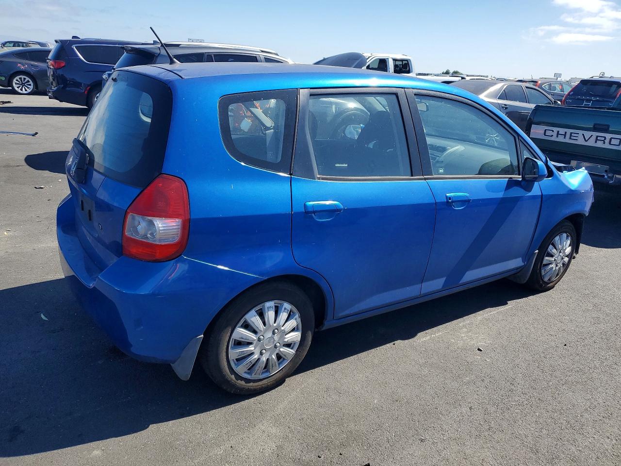 2008 Honda Fit Синий vin: JHMGD38408S054179