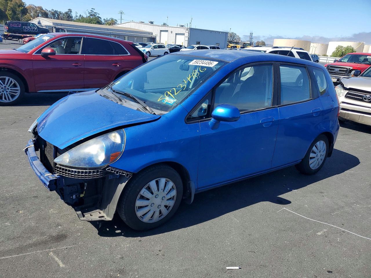 2008 Honda Fit Blue vin: JHMGD38408S054179