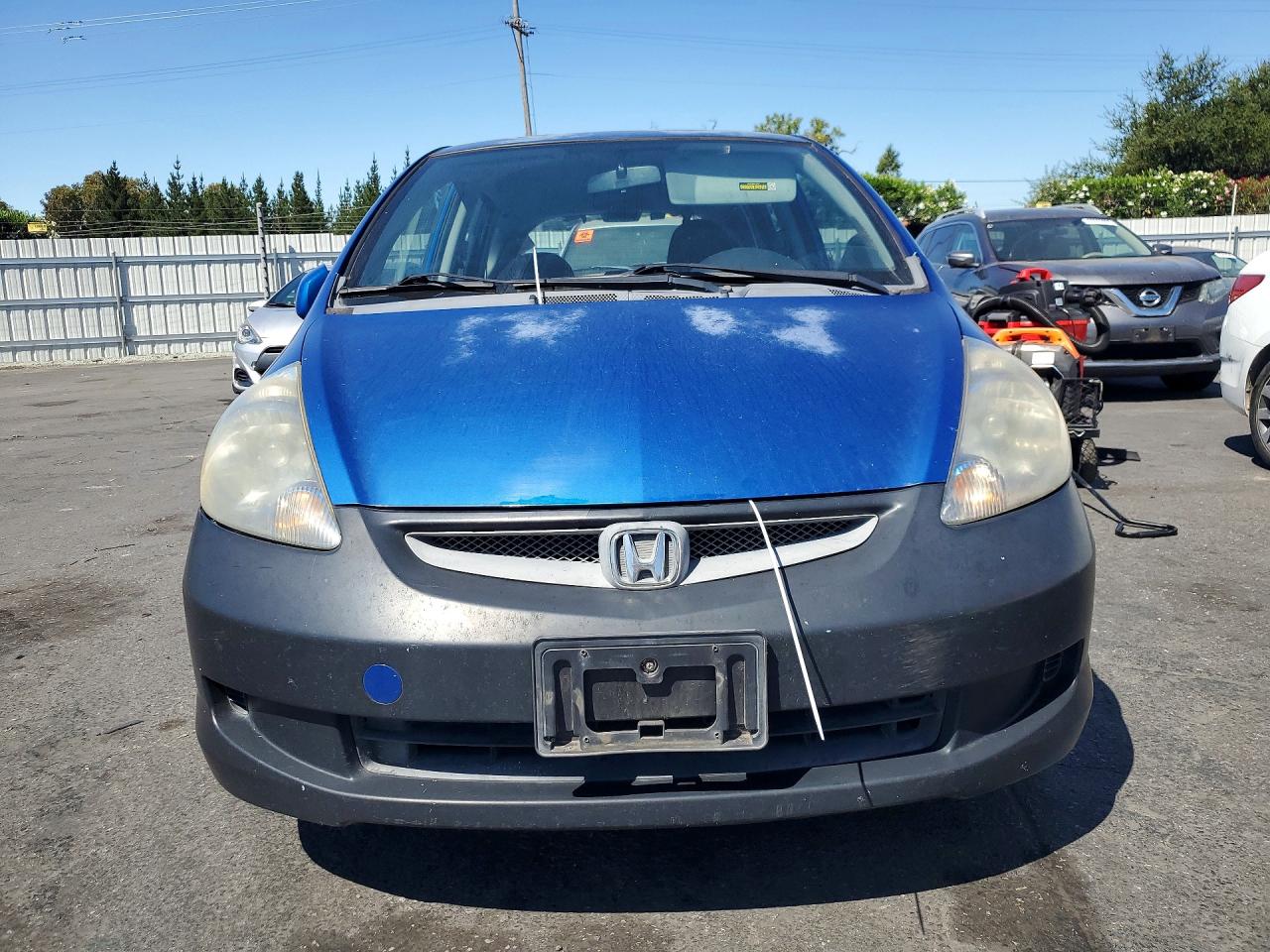 2007 Honda Fit Blue vin: JHMGD38417S013963