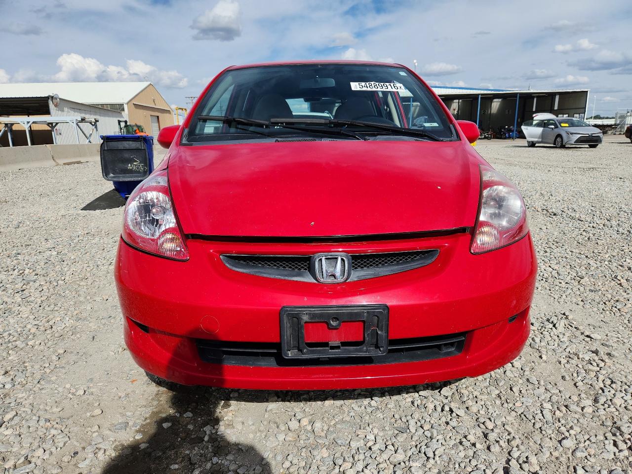 2007 Honda Fit Red vin: JHMGD38417S029435