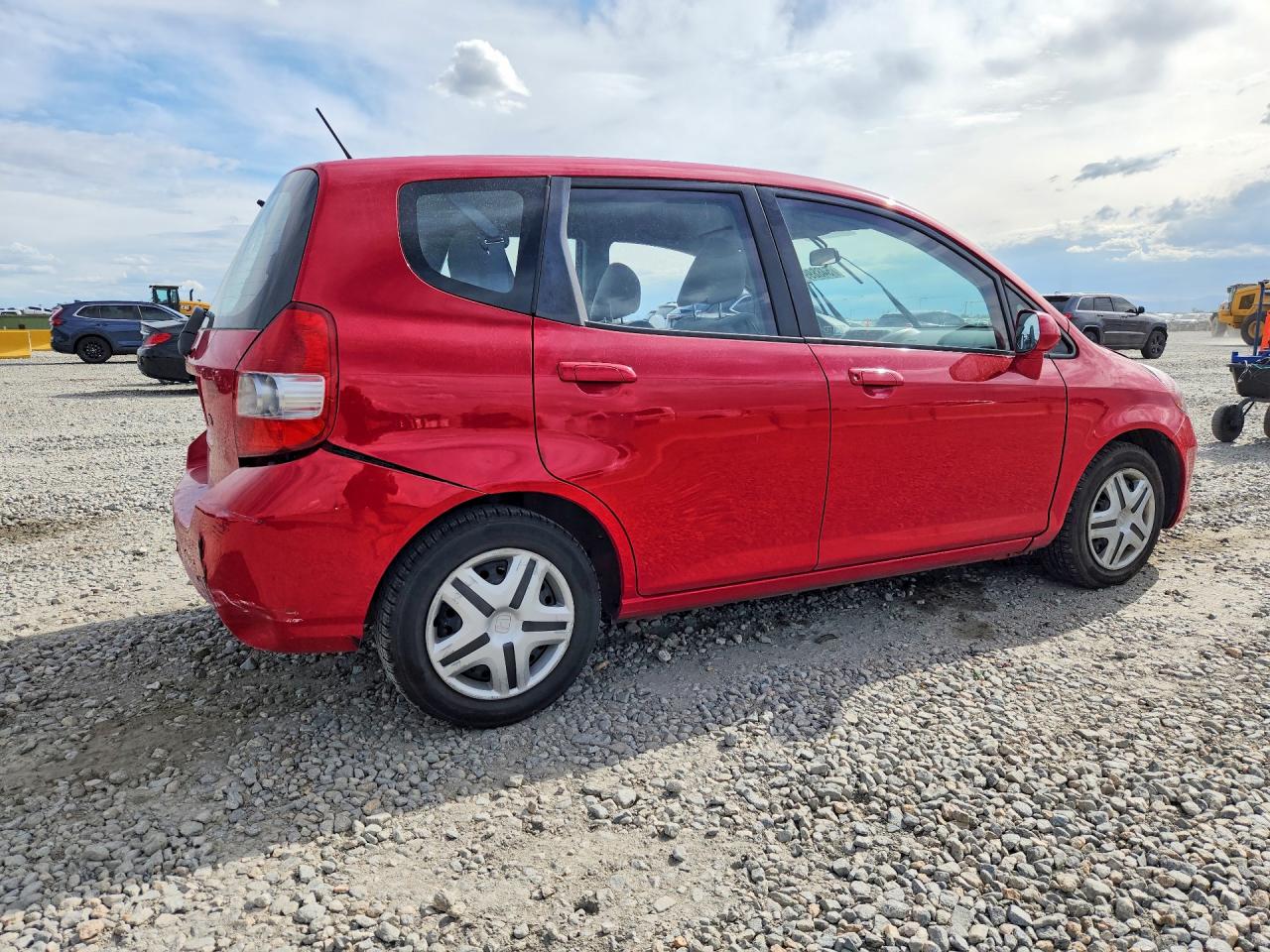 2007 Honda Fit Red vin: JHMGD38417S029435