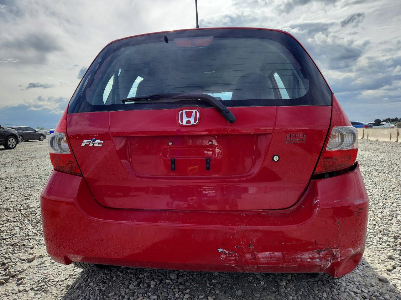 2007 Honda Fit Red vin: JHMGD38417S029435