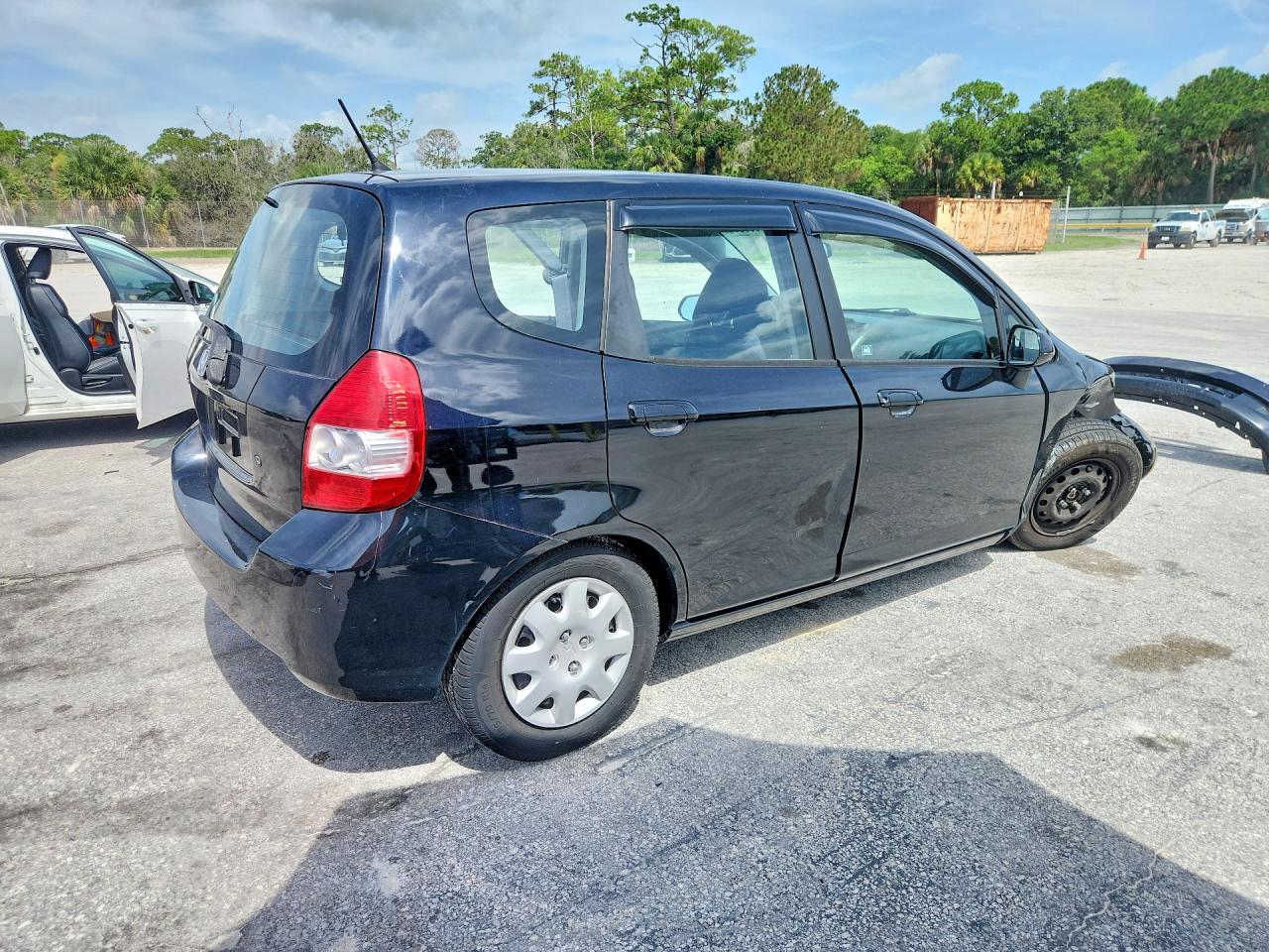 2007 Honda Fit Black vin: JHMGD38417S045361