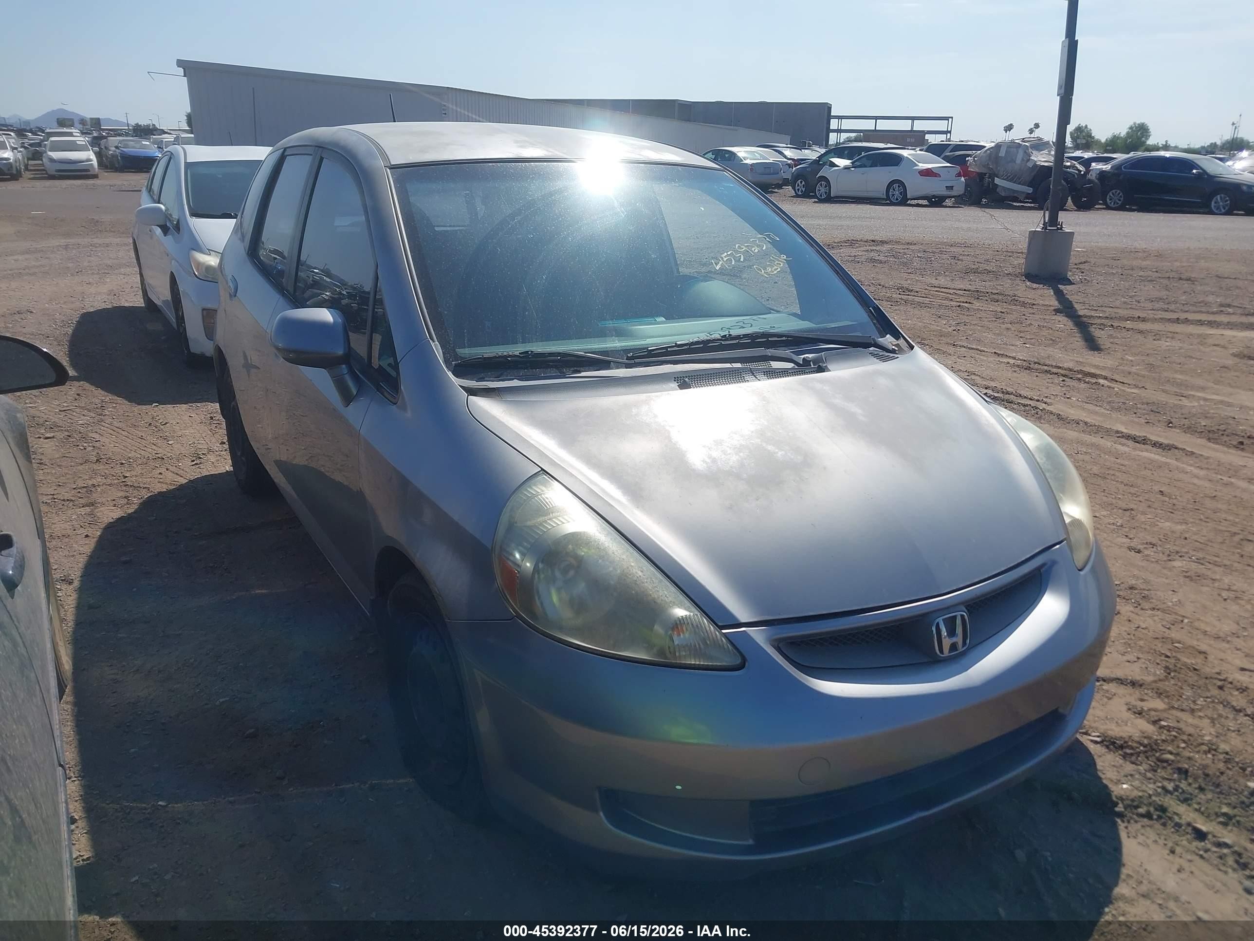 2008 Honda Fit Gray vin: JHMGD38418S030621
