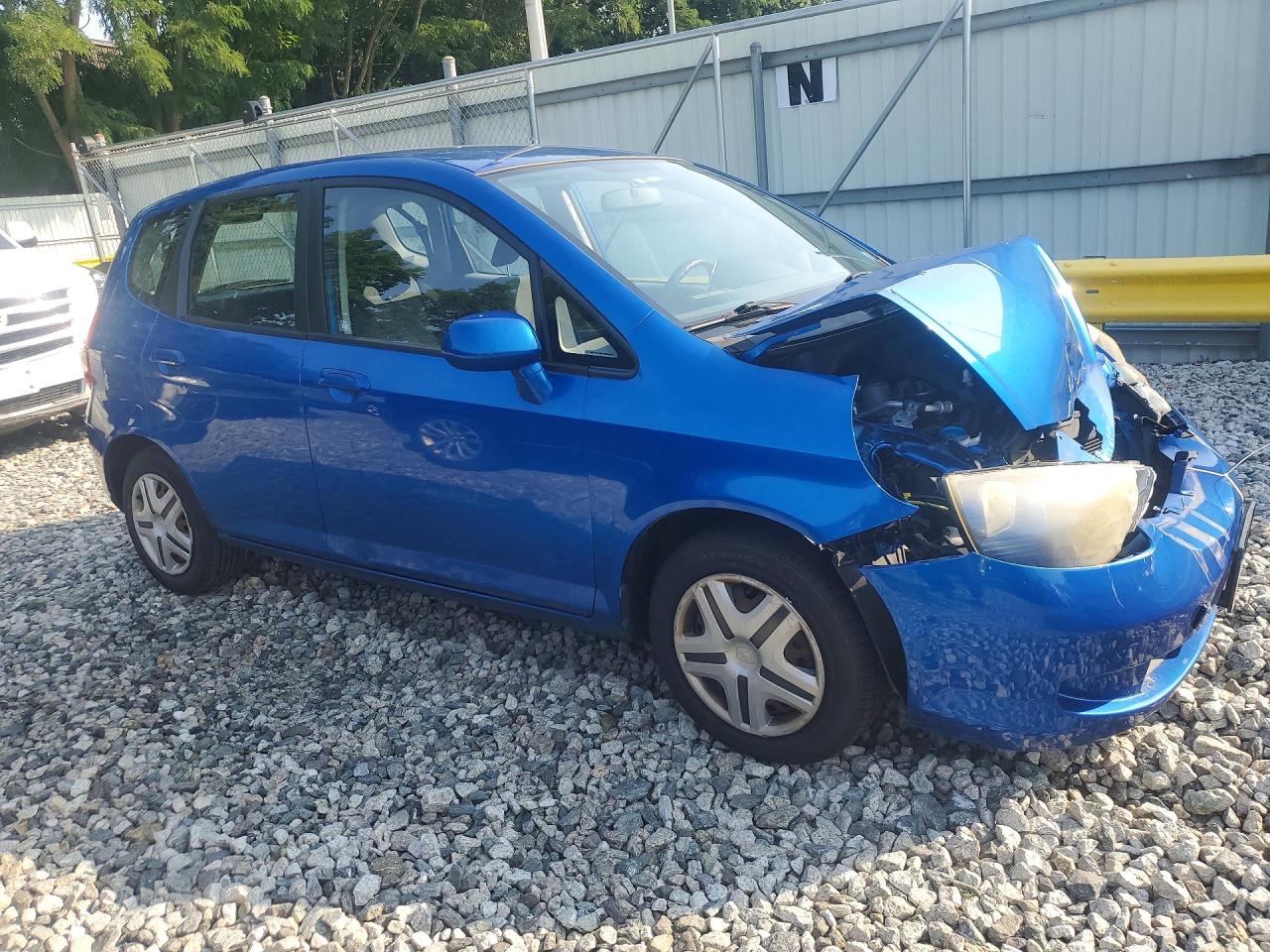 2008 Honda Fit Blue vin: JHMGD38418S046205