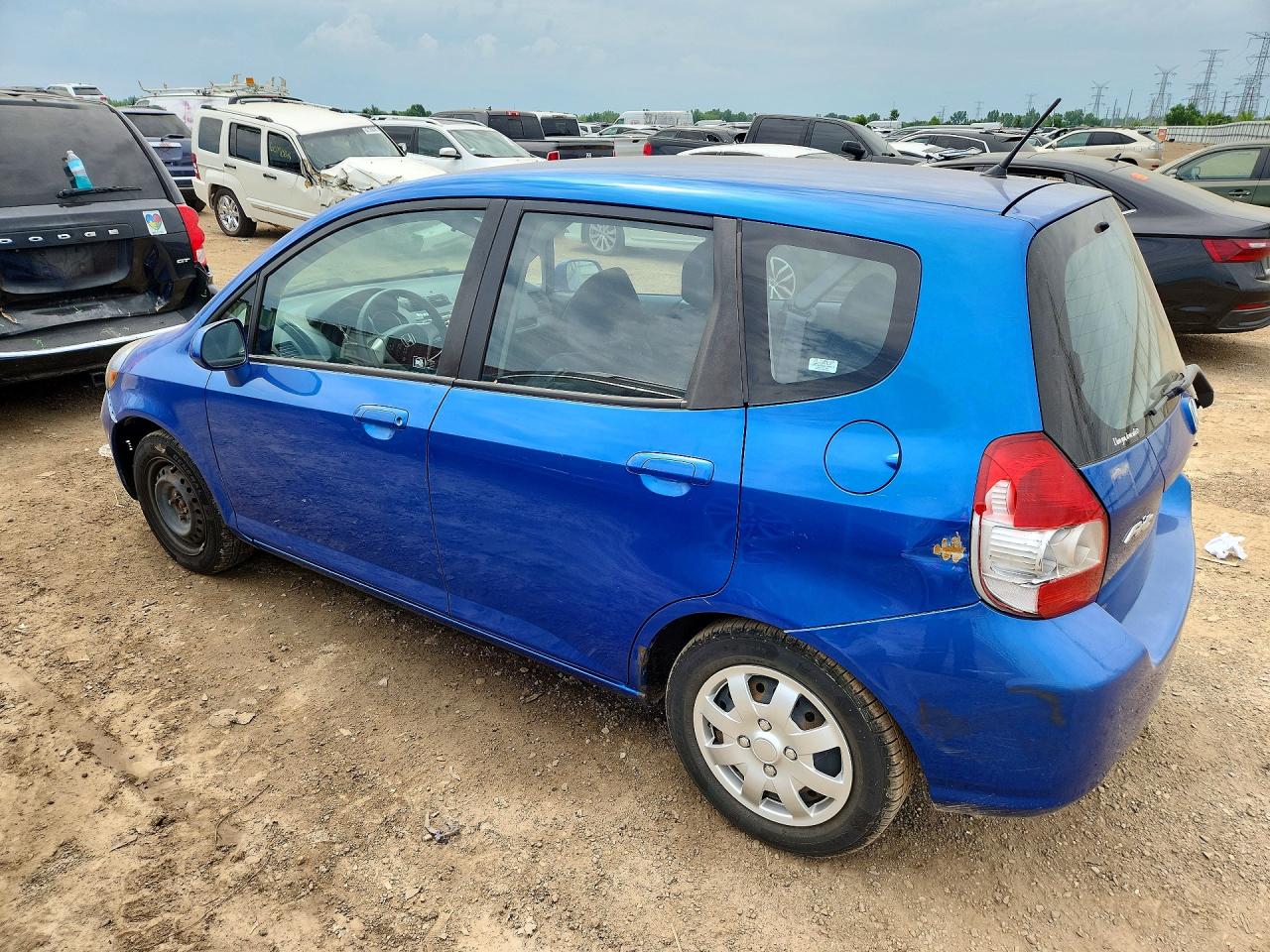 2008 Honda Fit Синий vin: JHMGD38418S056961