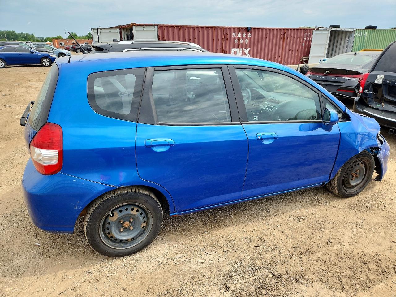 2008 Honda Fit Синий vin: JHMGD38418S056961