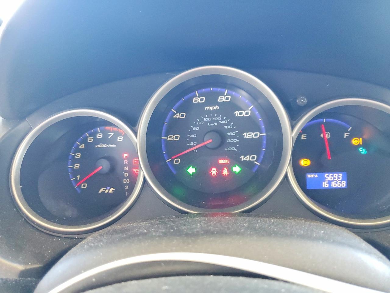 2007 Honda Fit Blue vin: JHMGD38427S024499