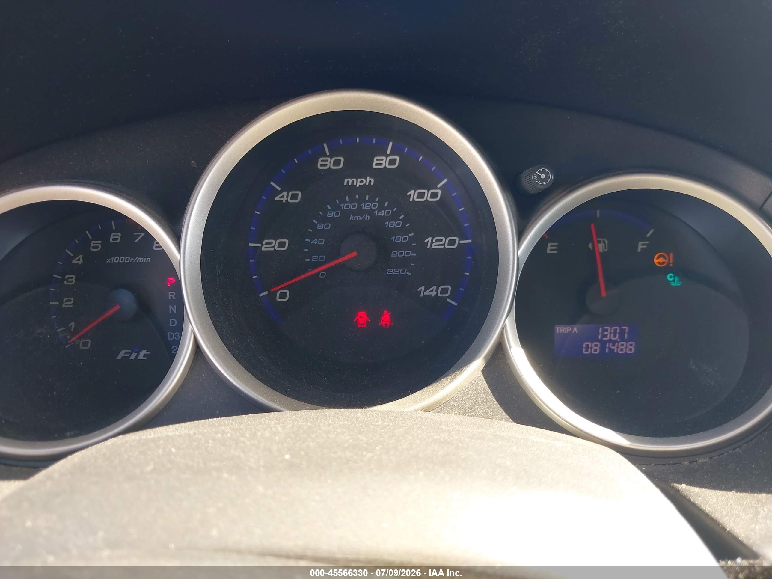 2007 Honda Fit   Blue vin: JHMGD38437S029291