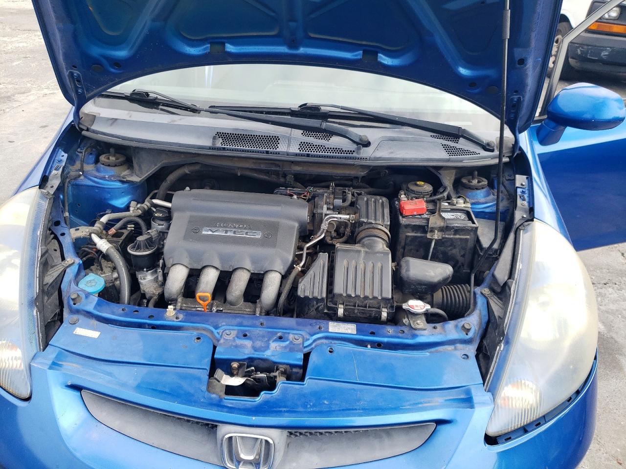 2007 Honda Fit Blue vin: JHMGD38437S049430