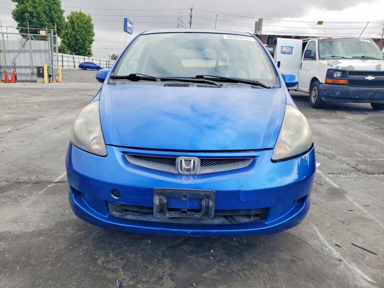 2007 Honda Fit Blue vin: JHMGD38437S049430