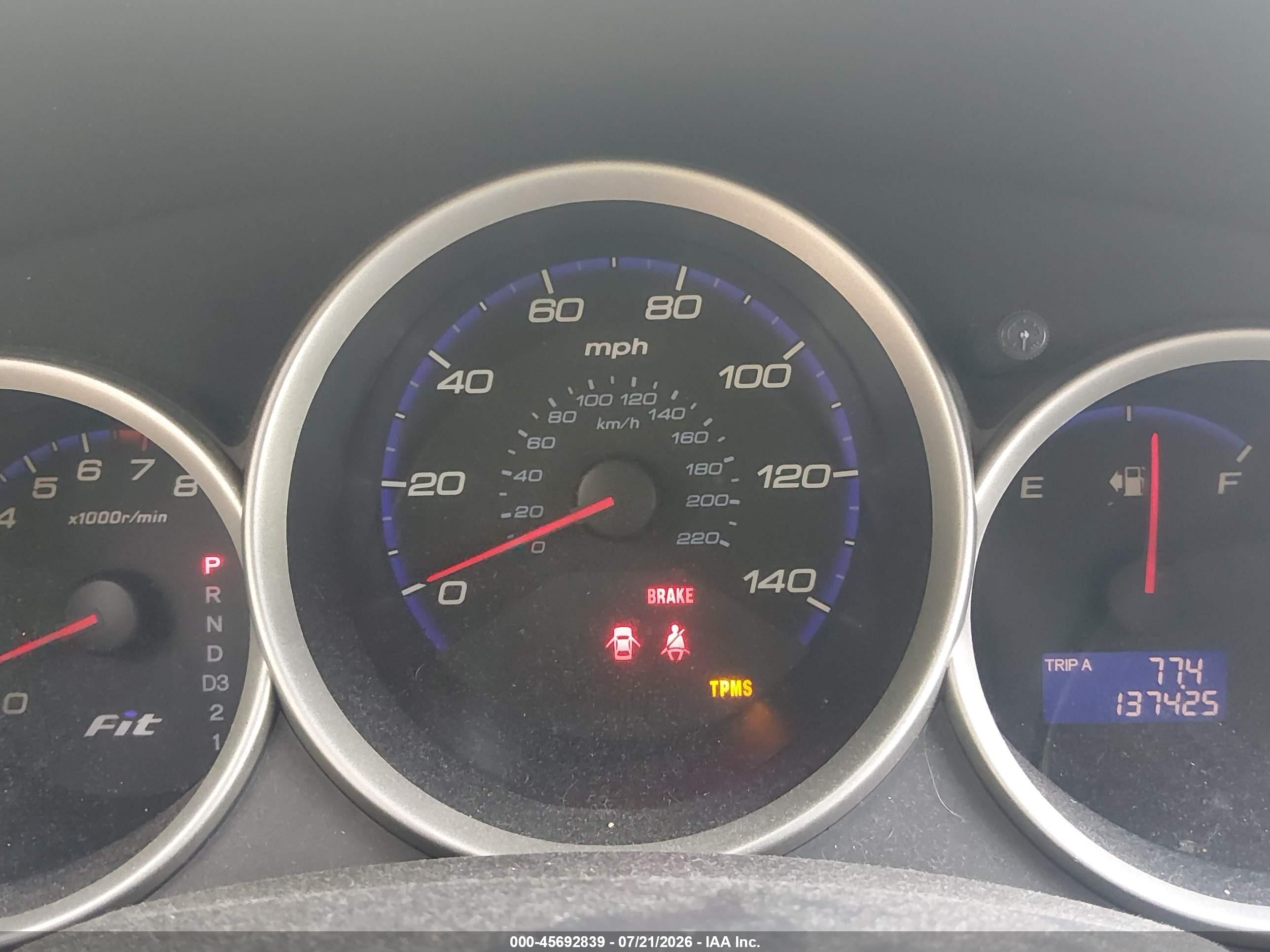 2008 Honda Fit   Light Blue vin: JHMGD38438S002352