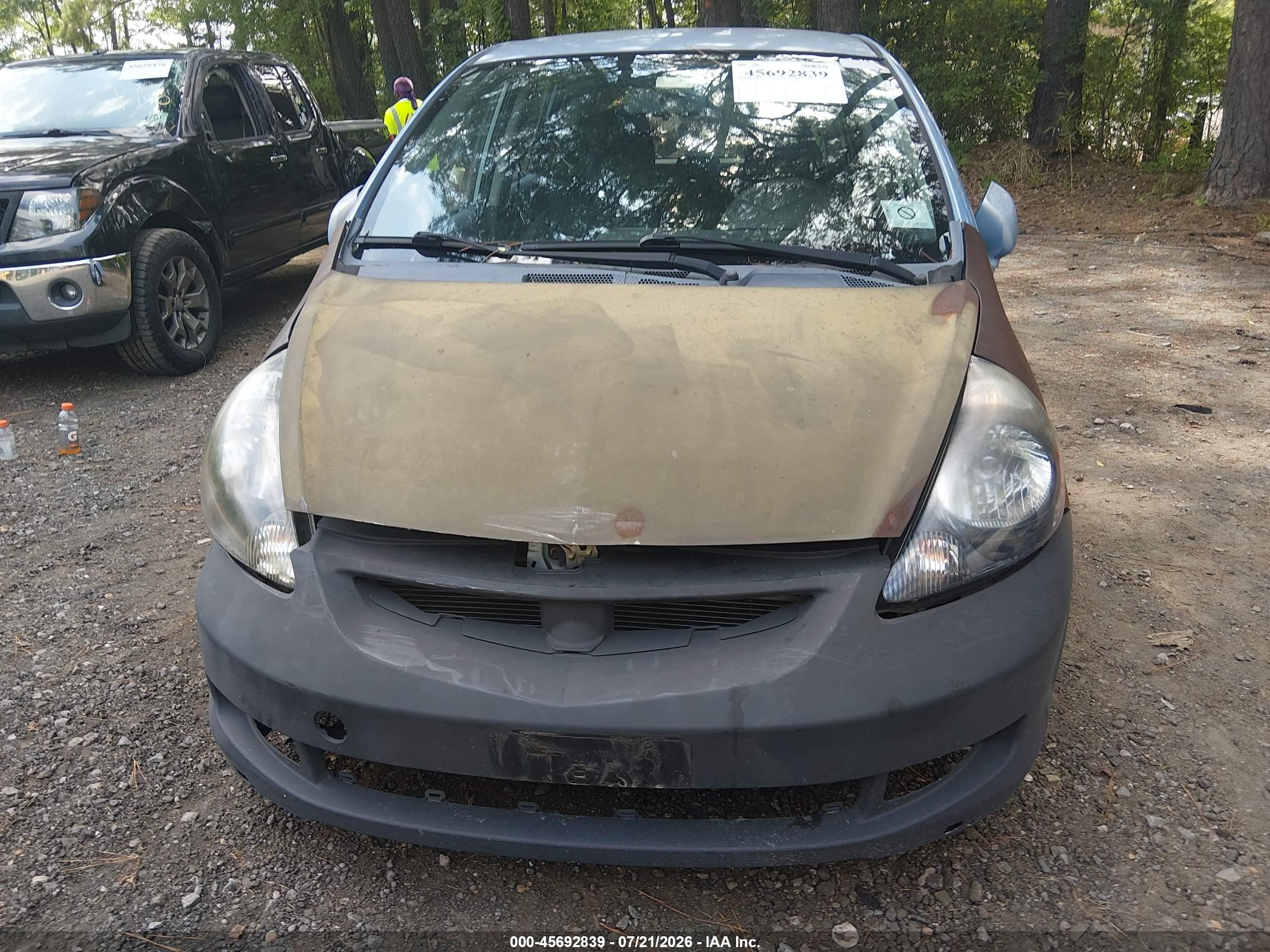 2008 Honda Fit   Light Blue vin: JHMGD38438S002352