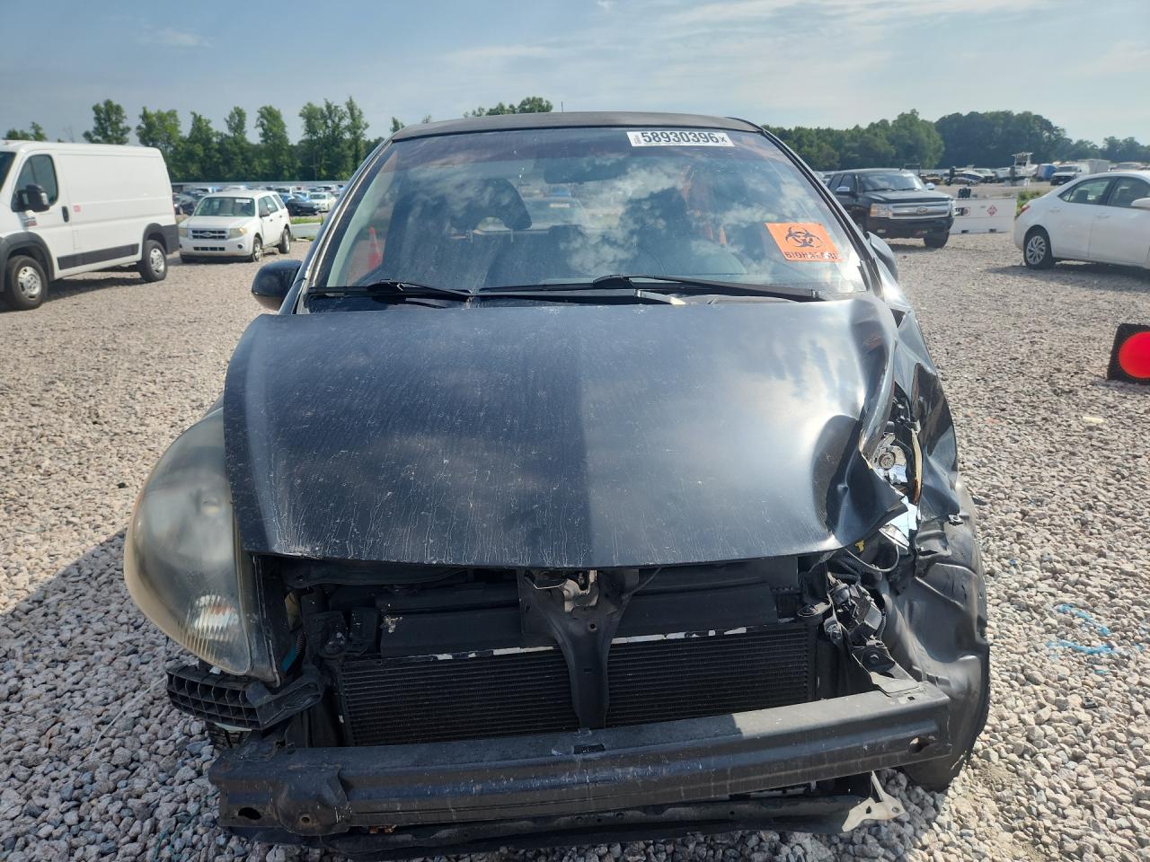 2008 Honda Fit Black vin: JHMGD38438S022374
