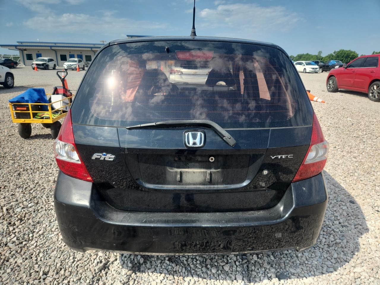 2008 Honda Fit Black vin: JHMGD38438S022374