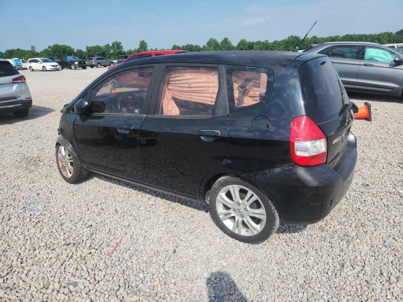 2008 Honda Fit Black vin: JHMGD38438S022374