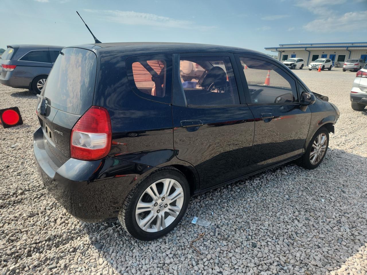 2008 Honda Fit Black vin: JHMGD38438S022374