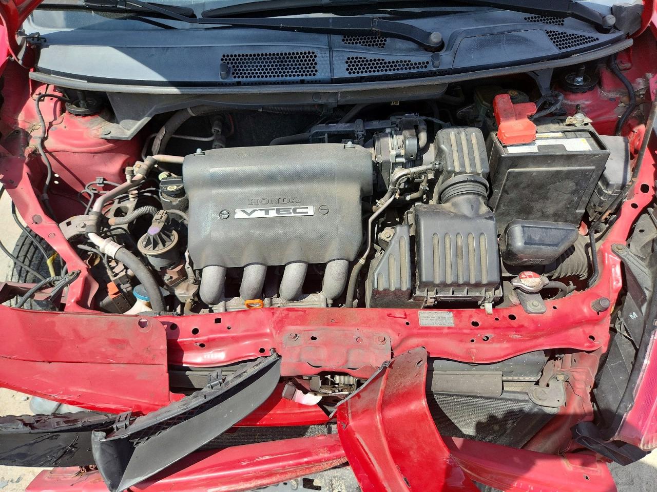 2008 Honda Fit Red vin: JHMGD38438S061742