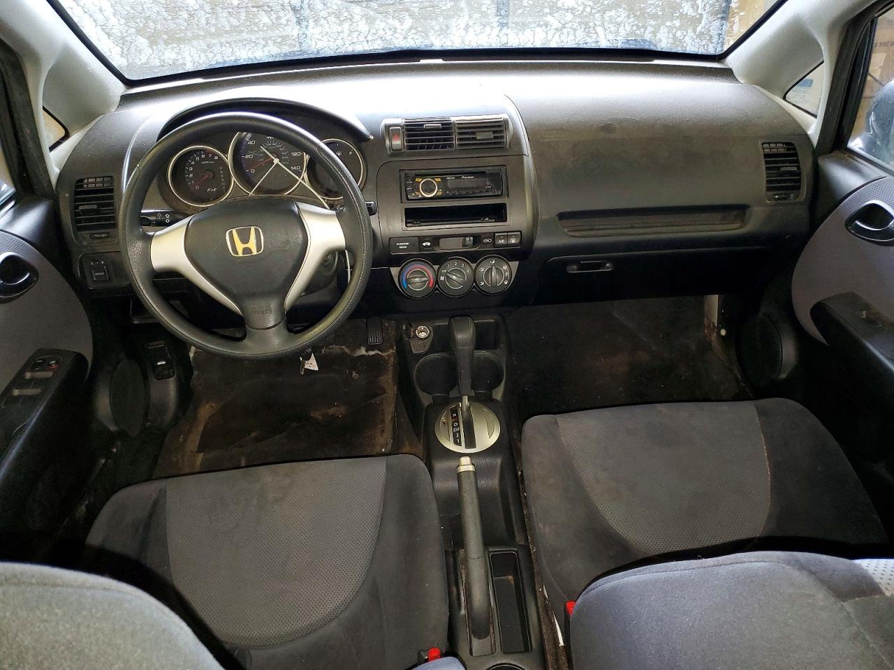 2008 Honda Fit Black vin: JHMGD38448S035893