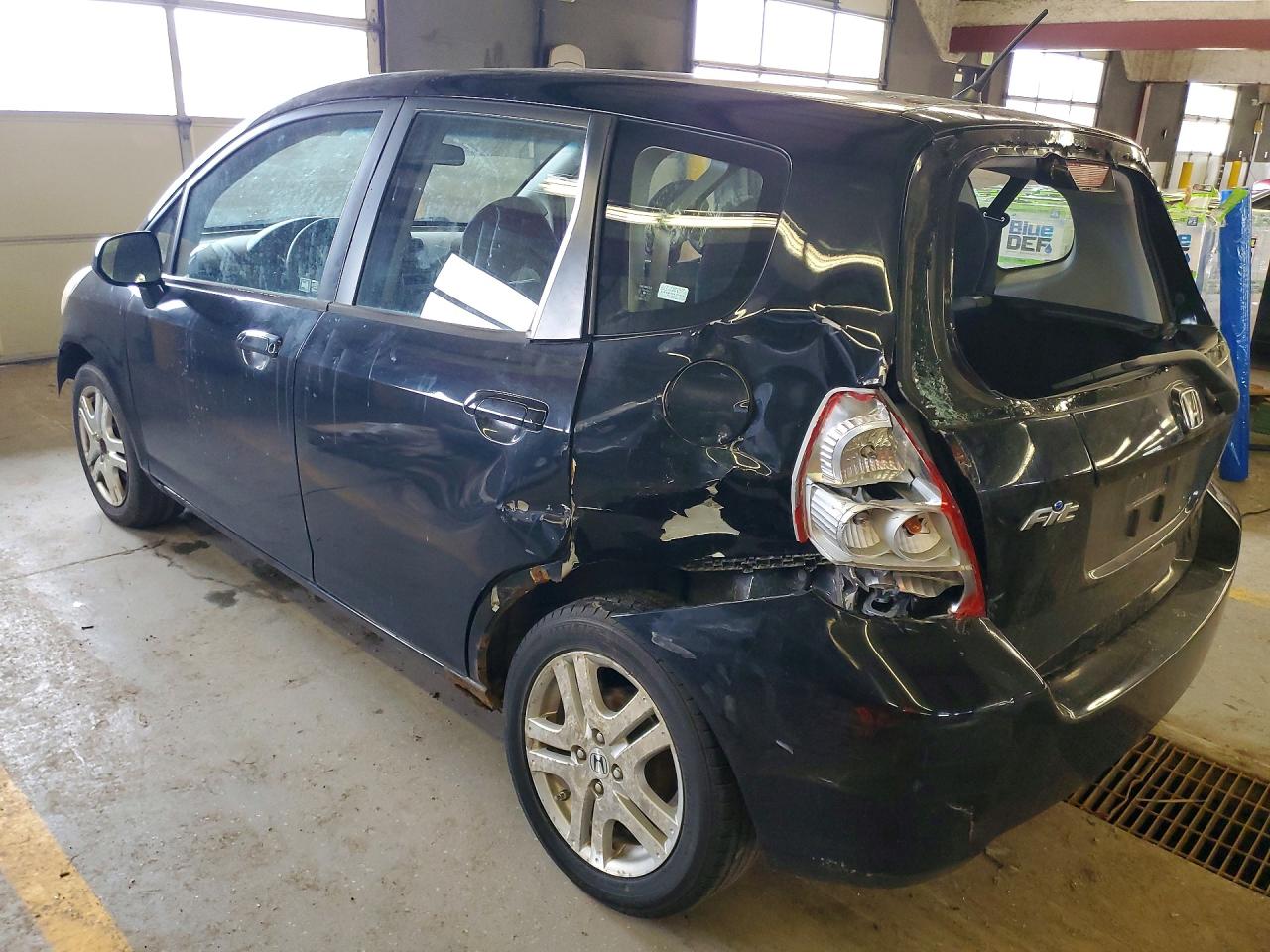2008 Honda Fit Black vin: JHMGD38448S035893