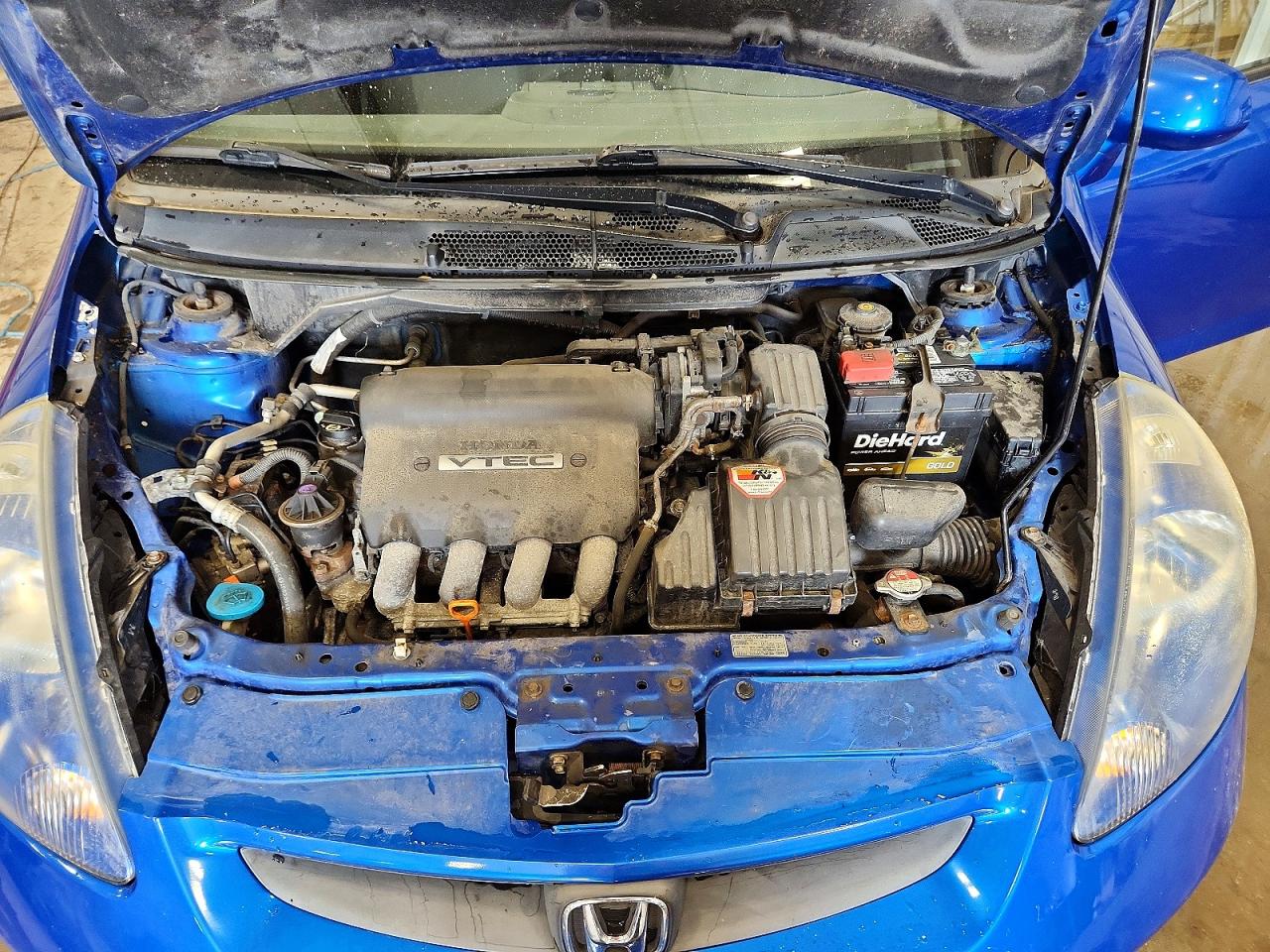 2008 Honda Fit Blue vin: JHMGD38448S046120