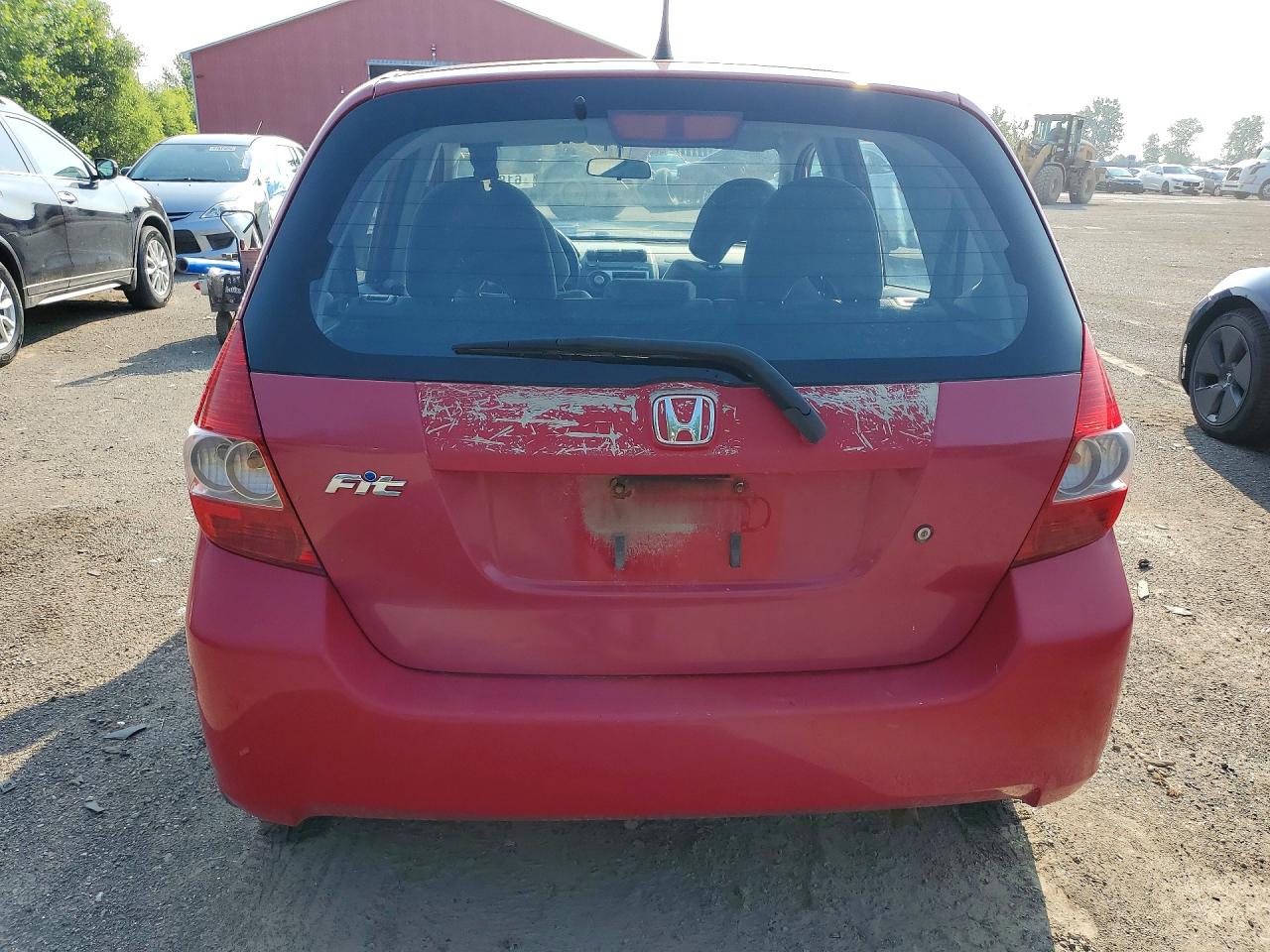 2008 Honda Fit Red vin: JHMGD38448S811035