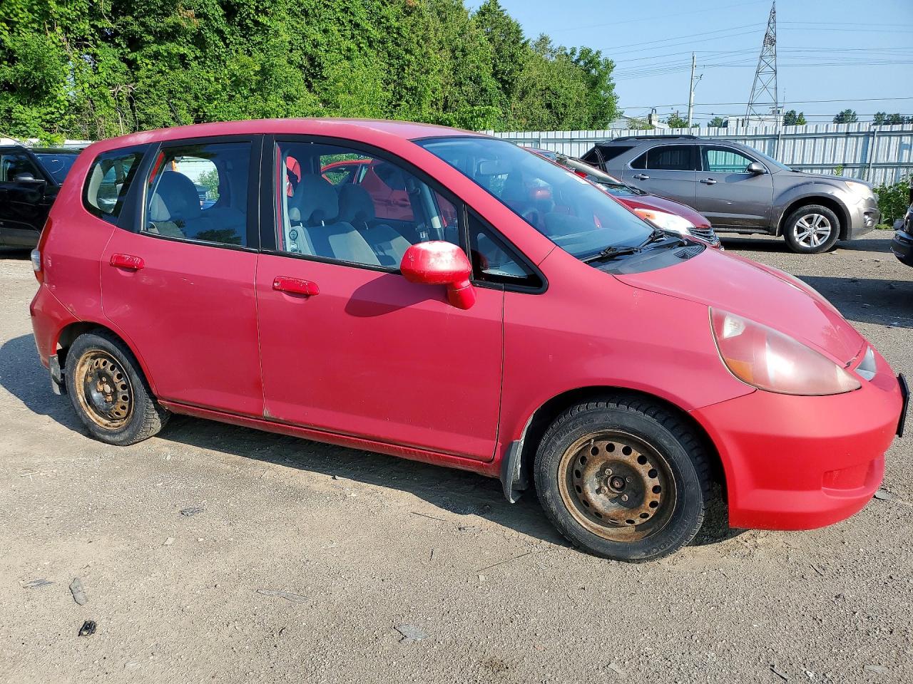 2008 Honda Fit Red vin: JHMGD38448S811035