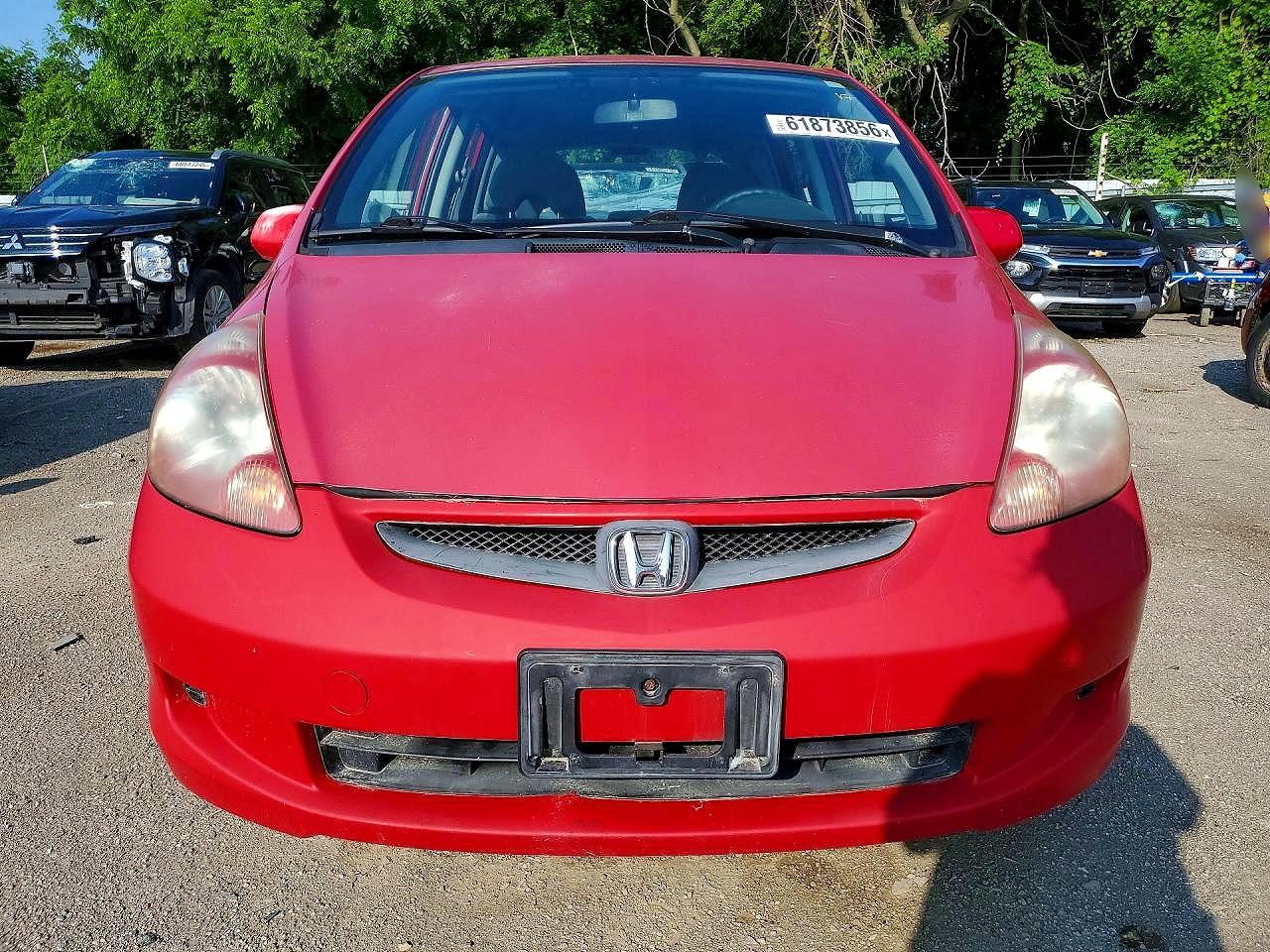 2008 Honda Fit Red vin: JHMGD38448S811035