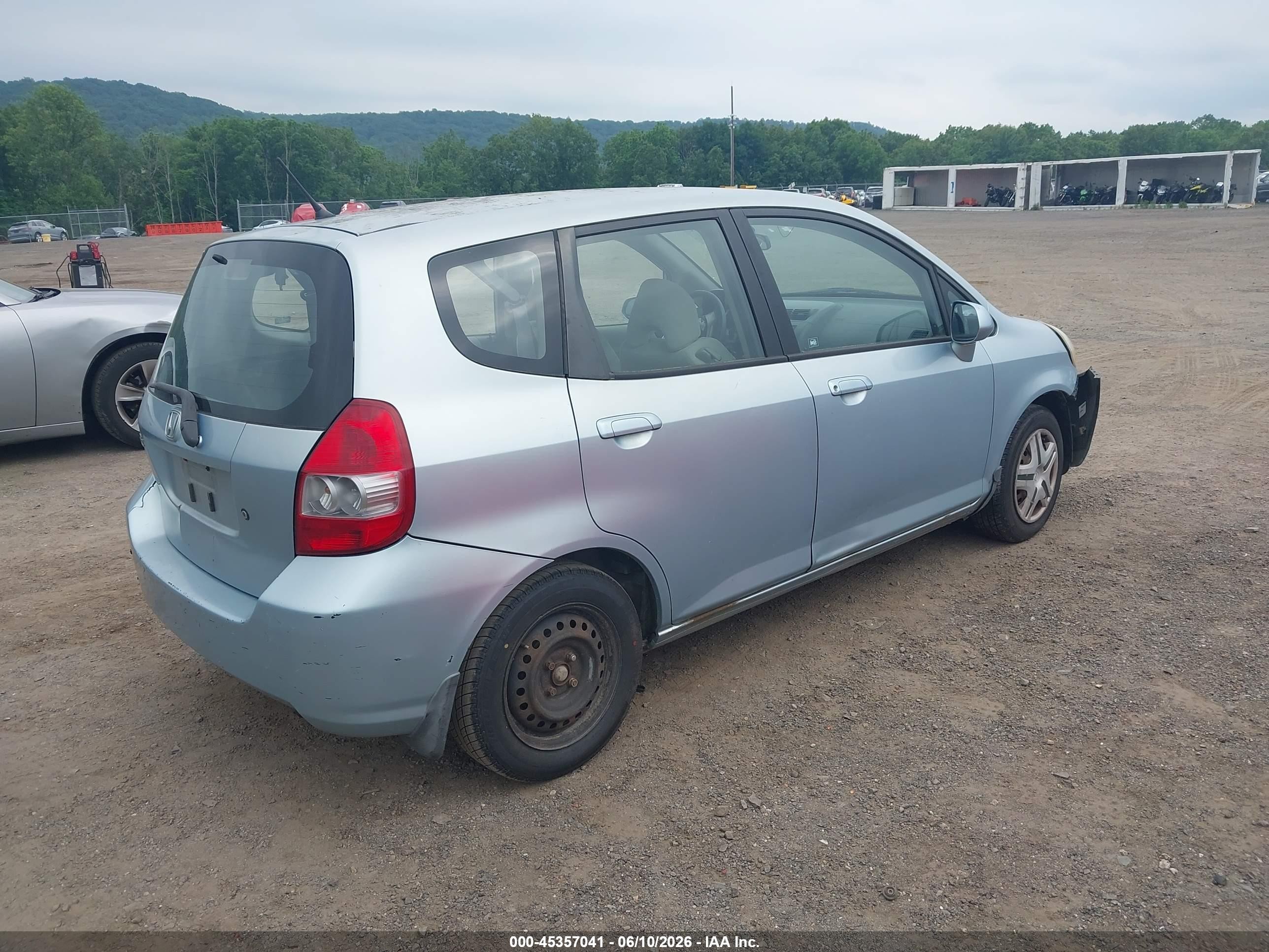 2007 Honda Fit   Blue vin: JHMGD38457S007065
