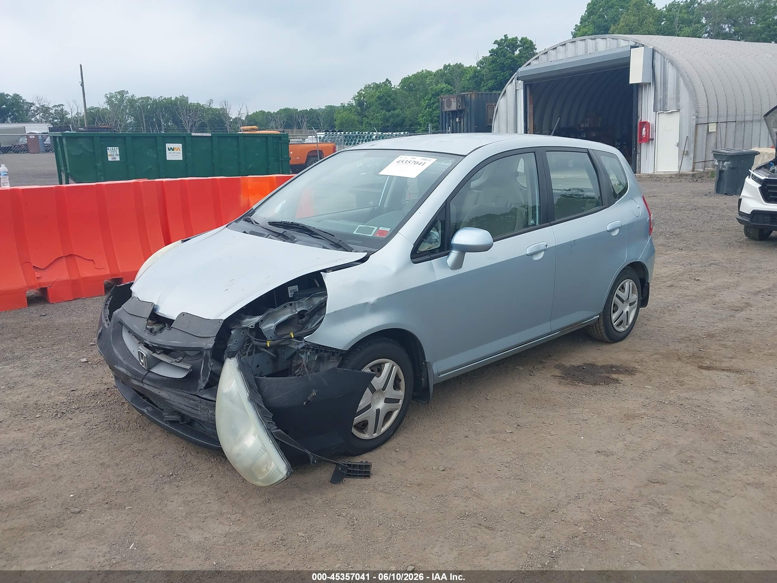 2007 Honda Fit   Blue vin: JHMGD38457S007065