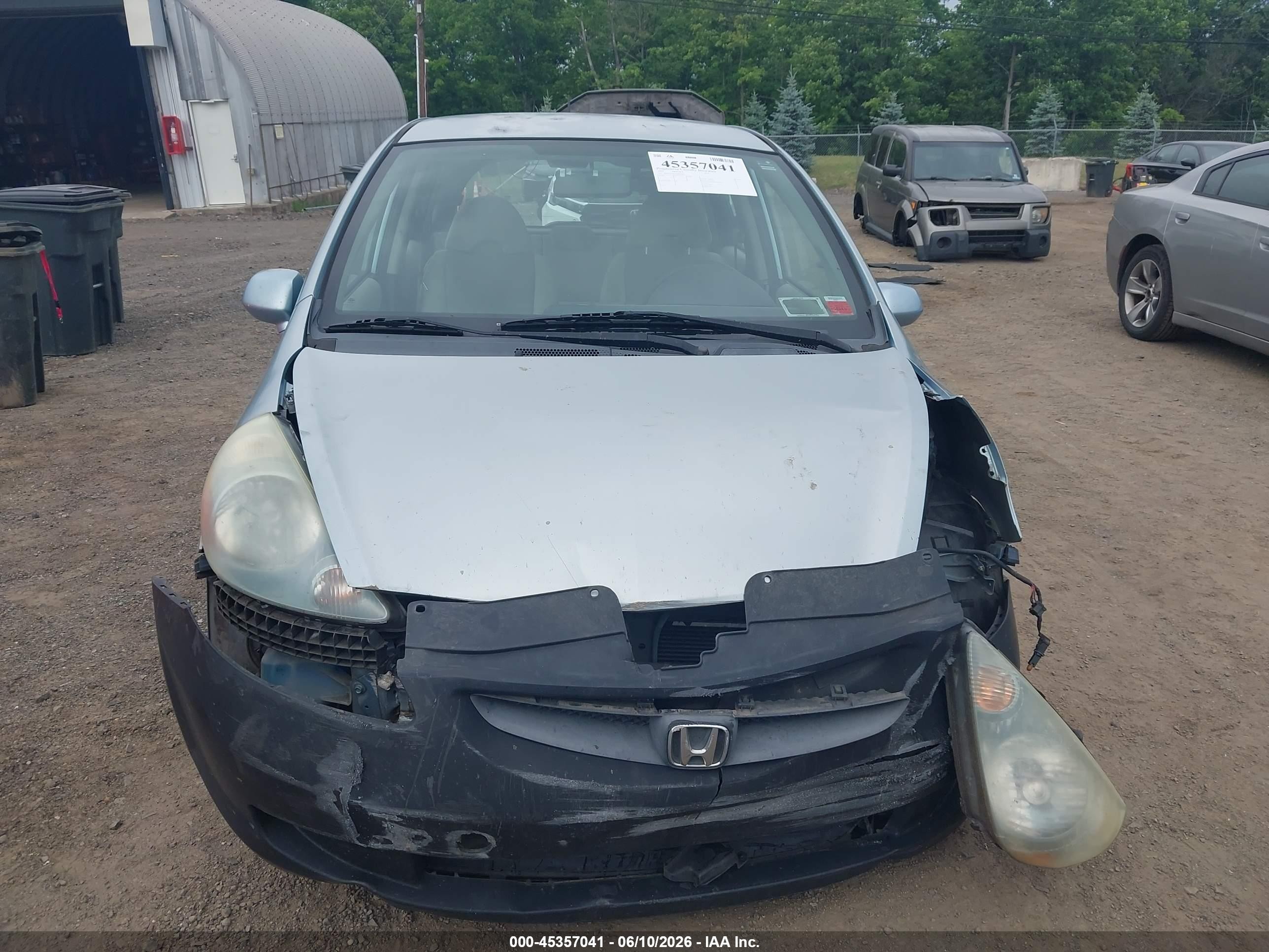 2007 Honda Fit   Blue vin: JHMGD38457S007065