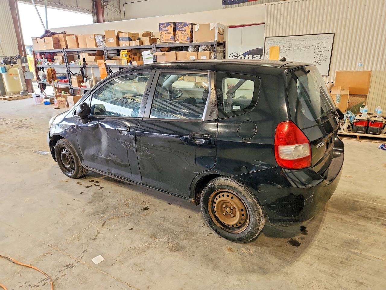 2008 Honda Fit Black vin: JHMGD38458S024515