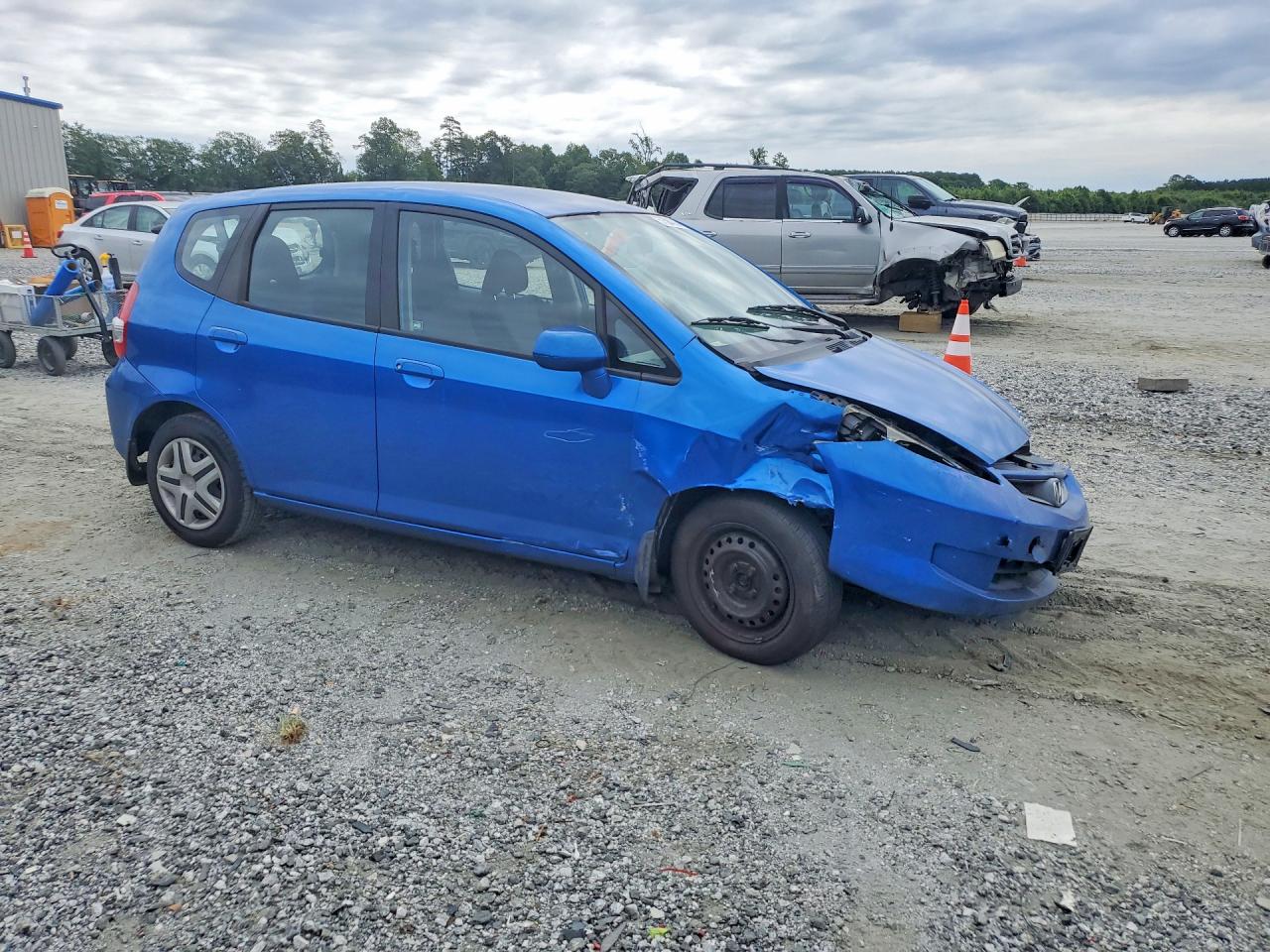 2008 Honda Fit Blue vin: JHMGD38458S030380