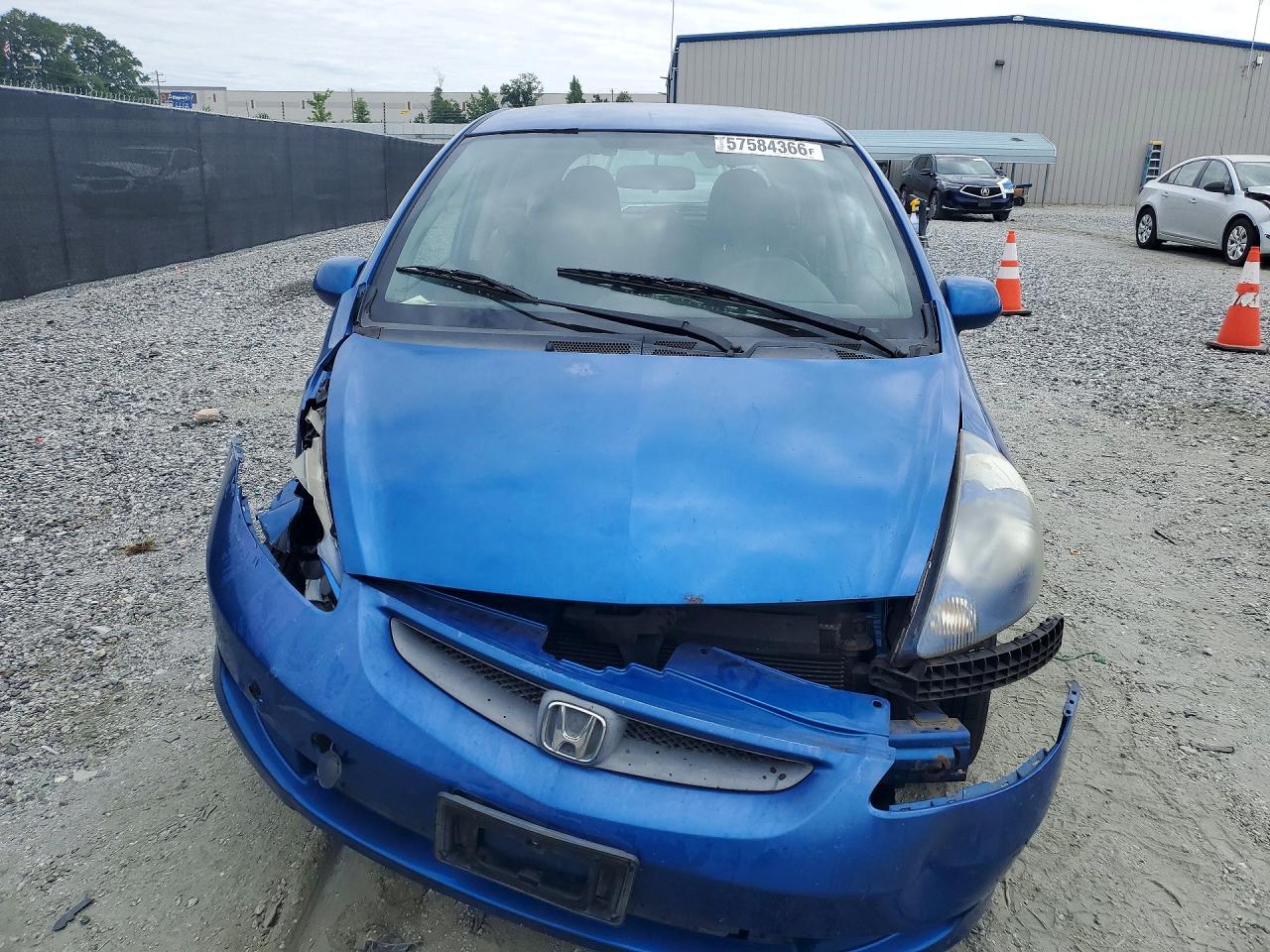 2008 Honda Fit Blue vin: JHMGD38458S030380
