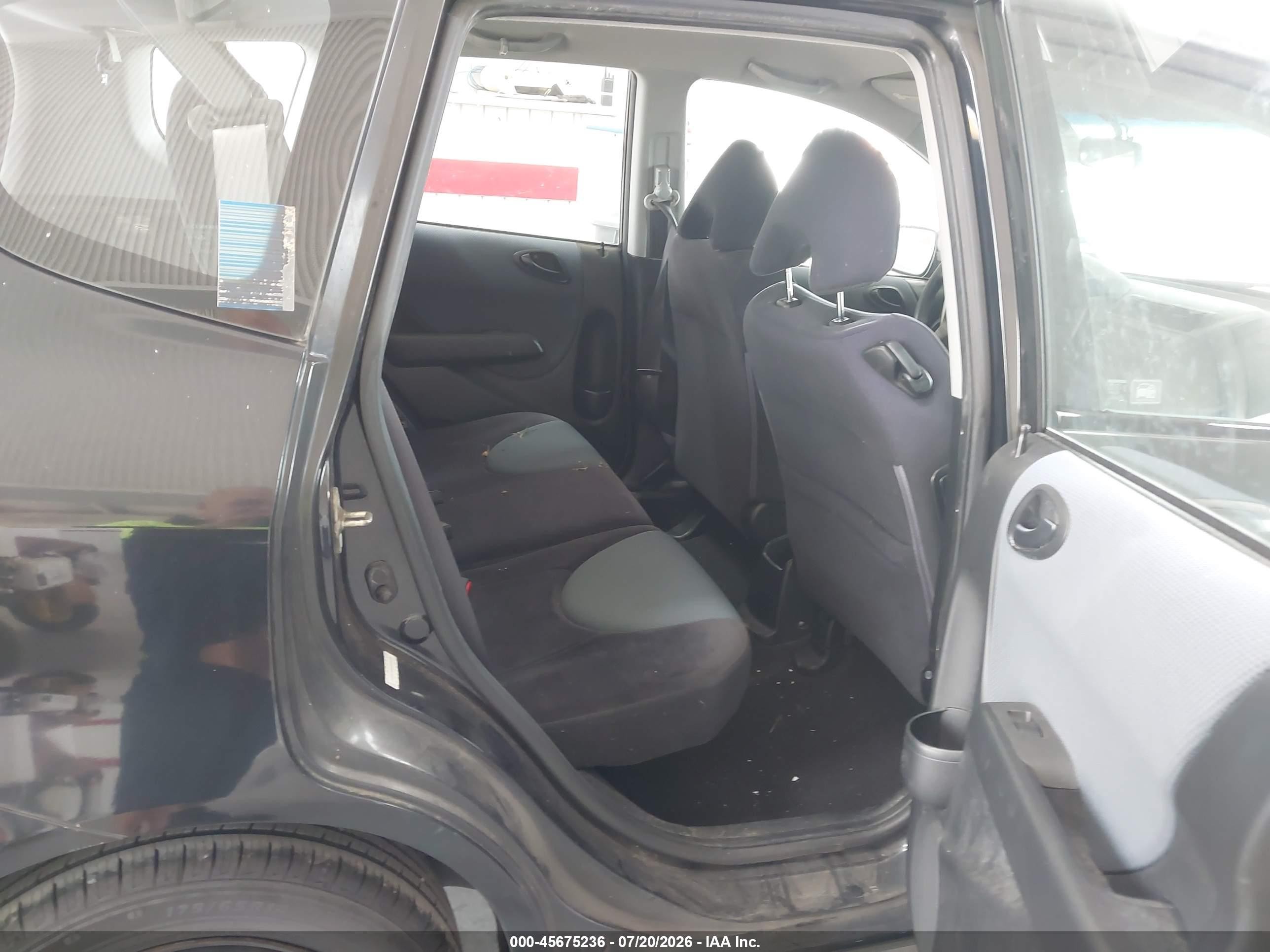 2008 Honda Fit   Black vin: JHMGD38458S044229