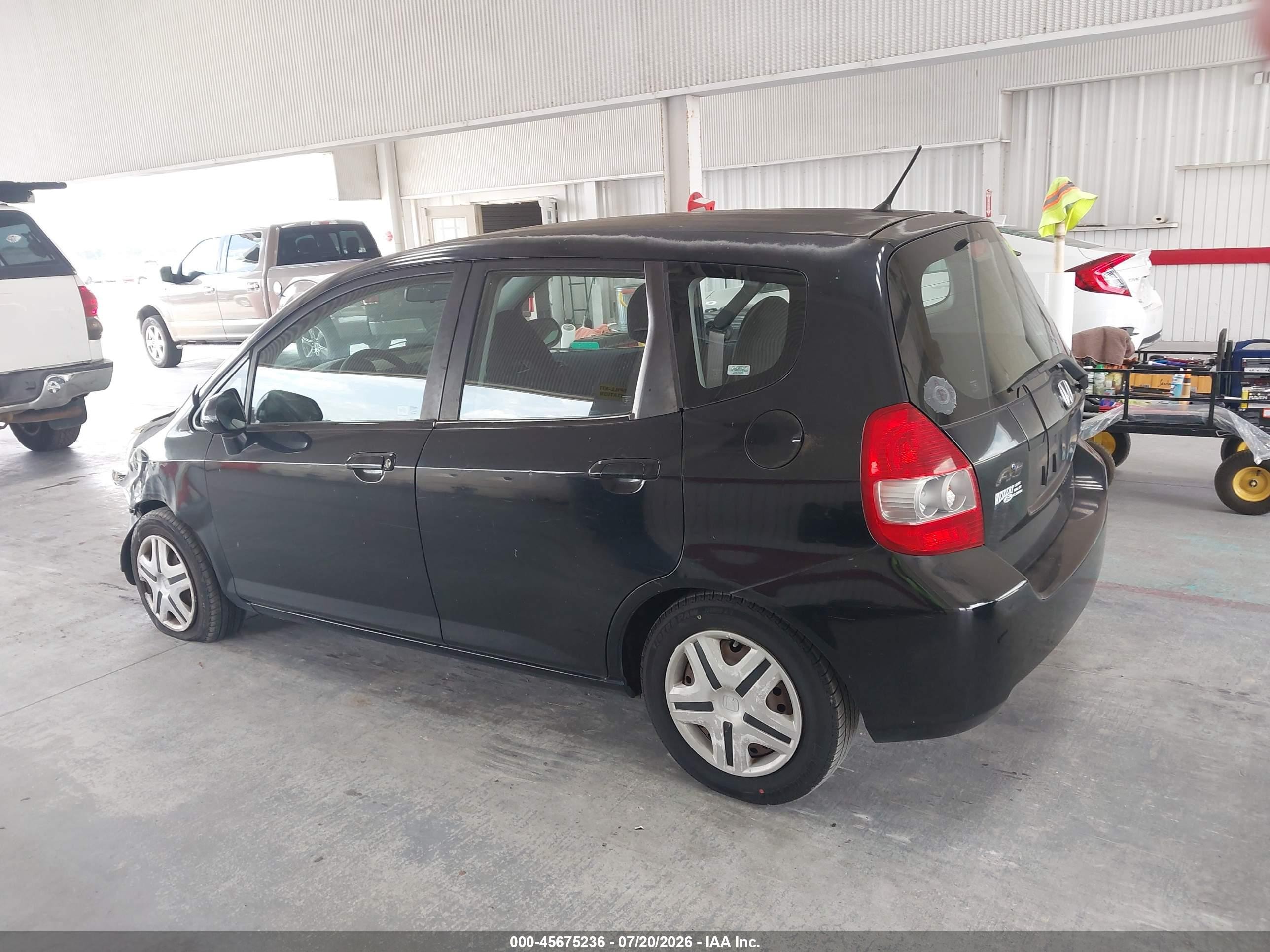 2008 Honda Fit   Black vin: JHMGD38458S044229