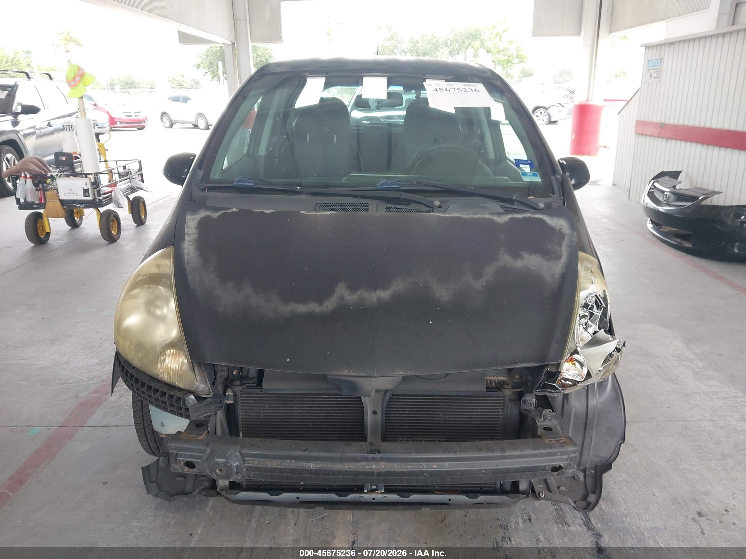 2008 Honda Fit   Black vin: JHMGD38458S044229
