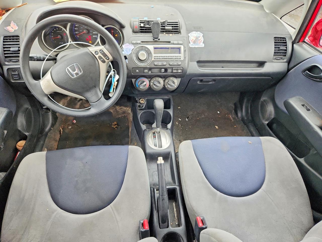 2007 Honda Fit Red vin: JHMGD38467S819006